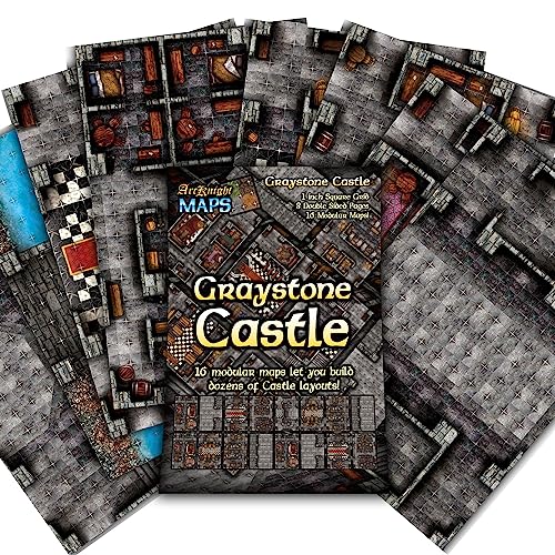 Paquete De Mapas Modulares Arcknight The Graystone Castle Rpg X16 - Venta Internacional.