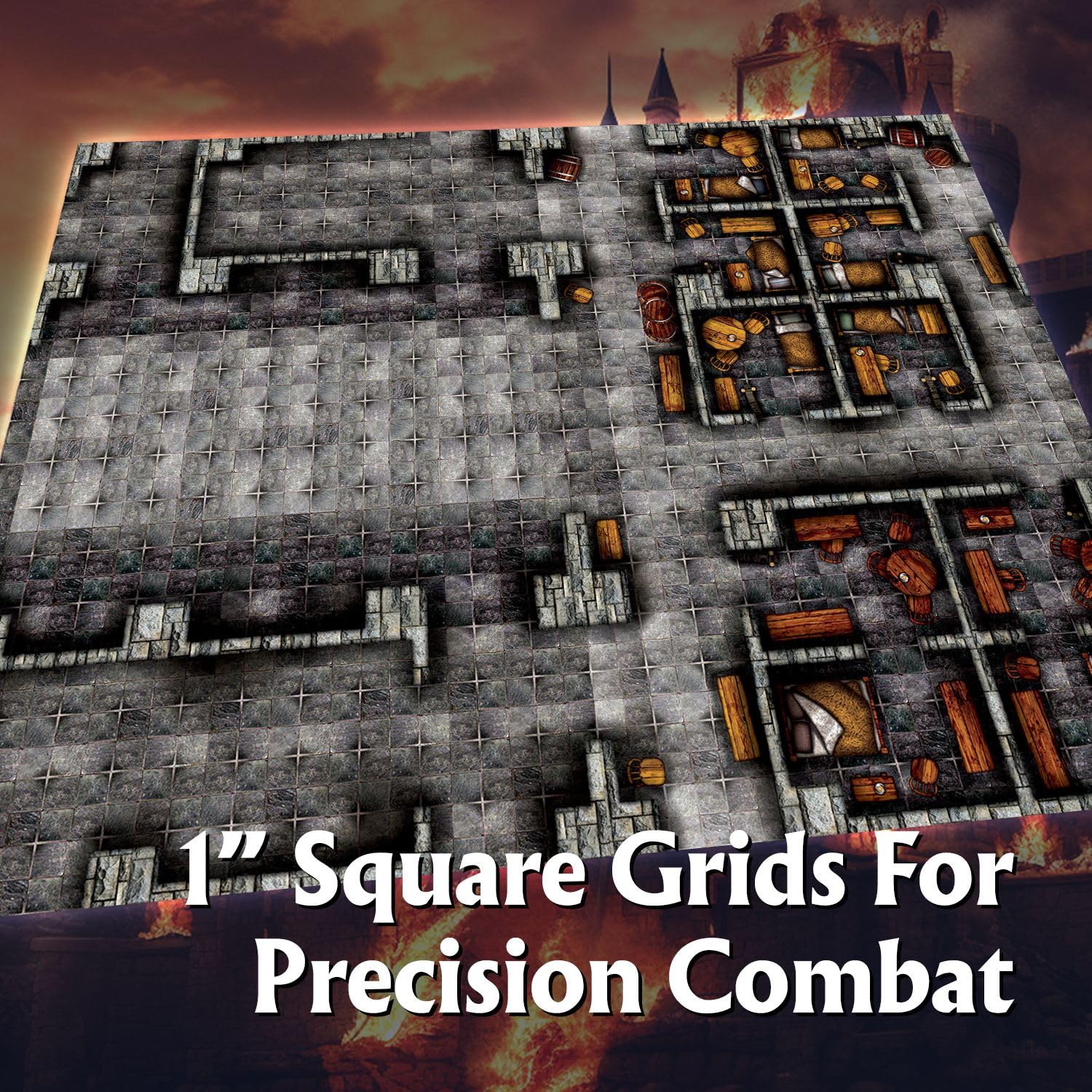 Foto 4 | Paquete De Mapas Modulares Arcknight The Graystone Castle Rpg X16 - Venta Internacional.