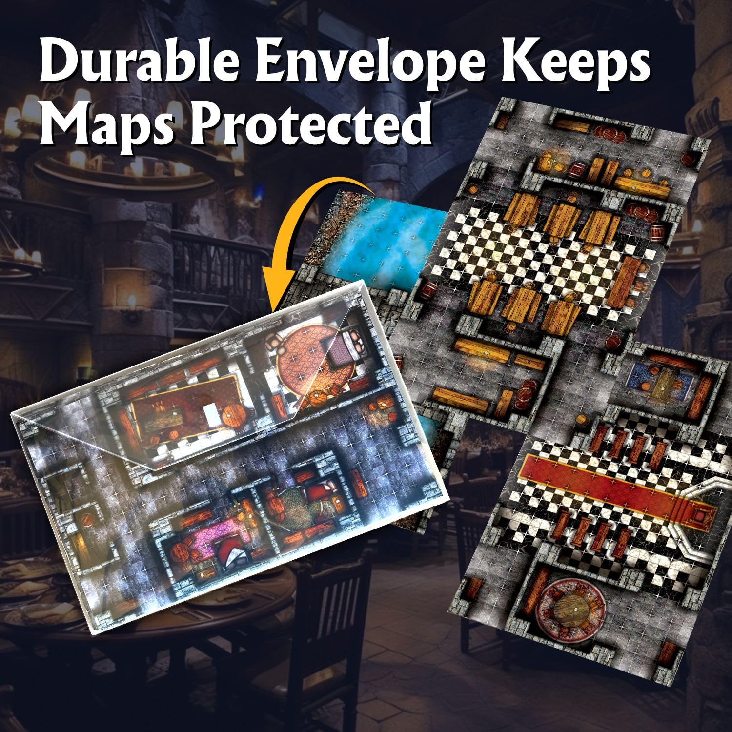 Foto 7 | Paquete De Mapas Modulares Arcknight The Graystone Castle Rpg X16 - Venta Internacional.