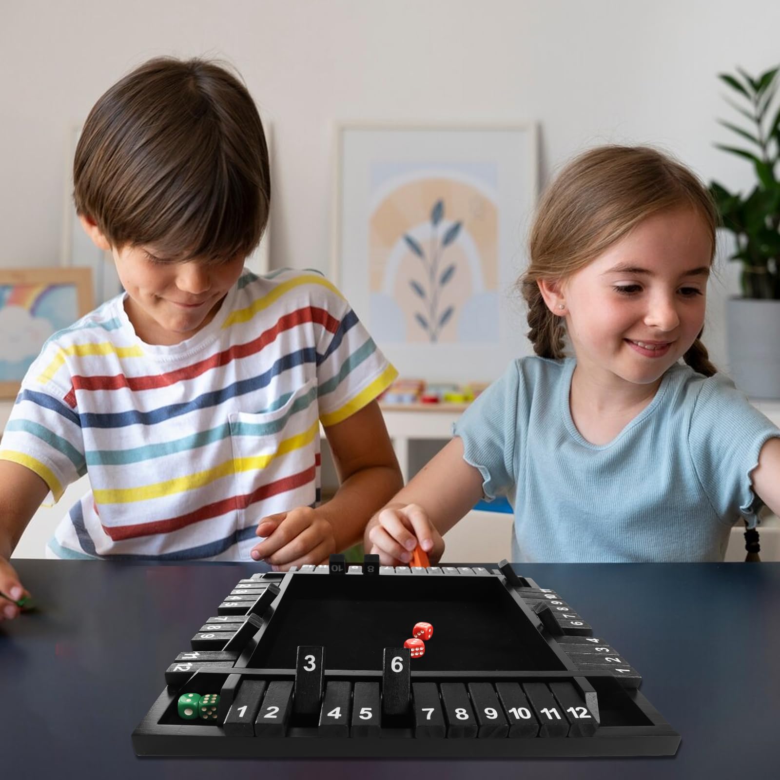 Foto 8 pulgar | Juego De Mesa Wooden Shut The Box Gse Games Para 1 A 4 Jugadores - Venta Internacional.
