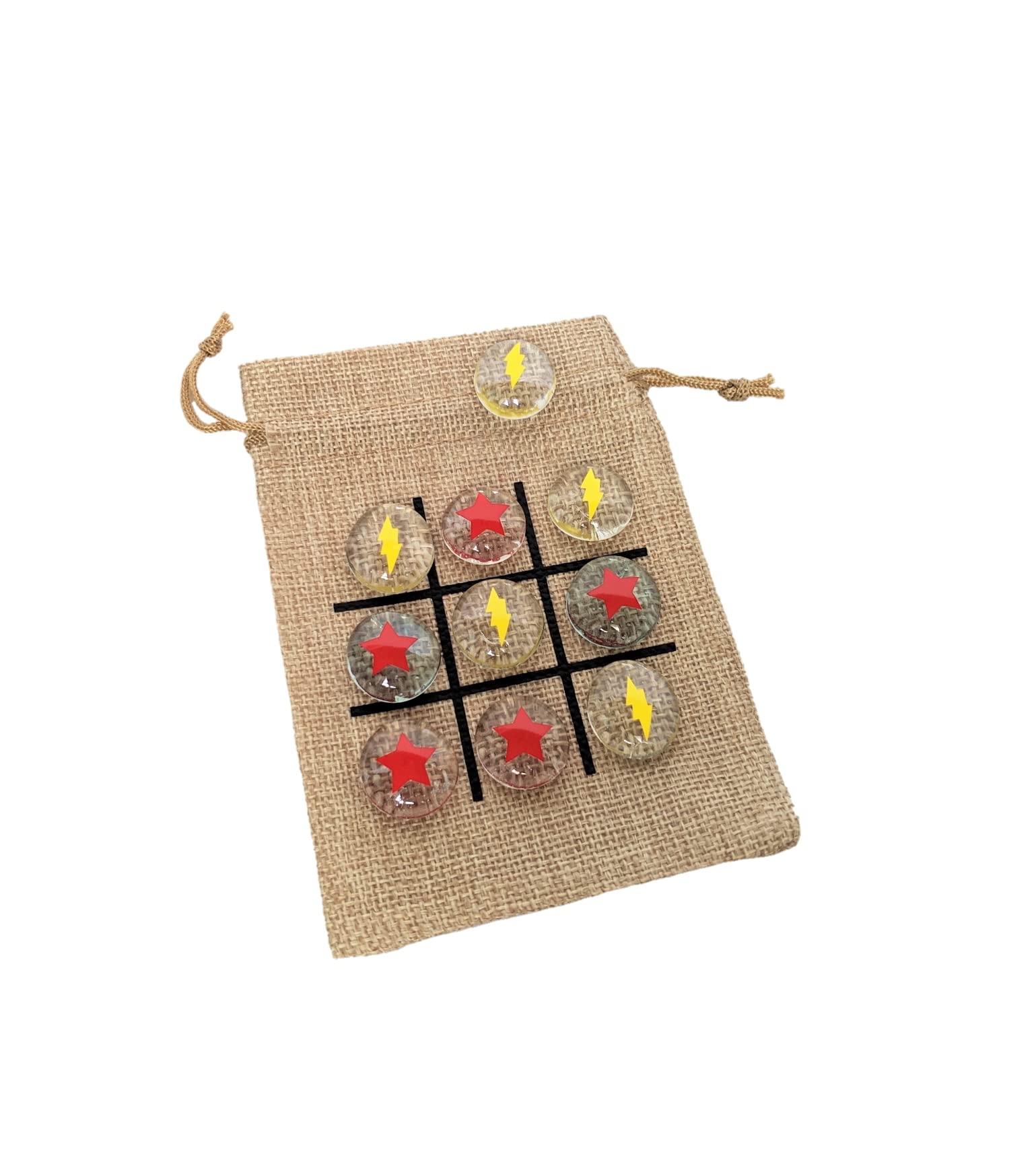Foto 1 | Set Tic Tac Toe Con Temática De Estrella Y Rayo Para Fiesta De Cumpleaños - Venta Internacional.
