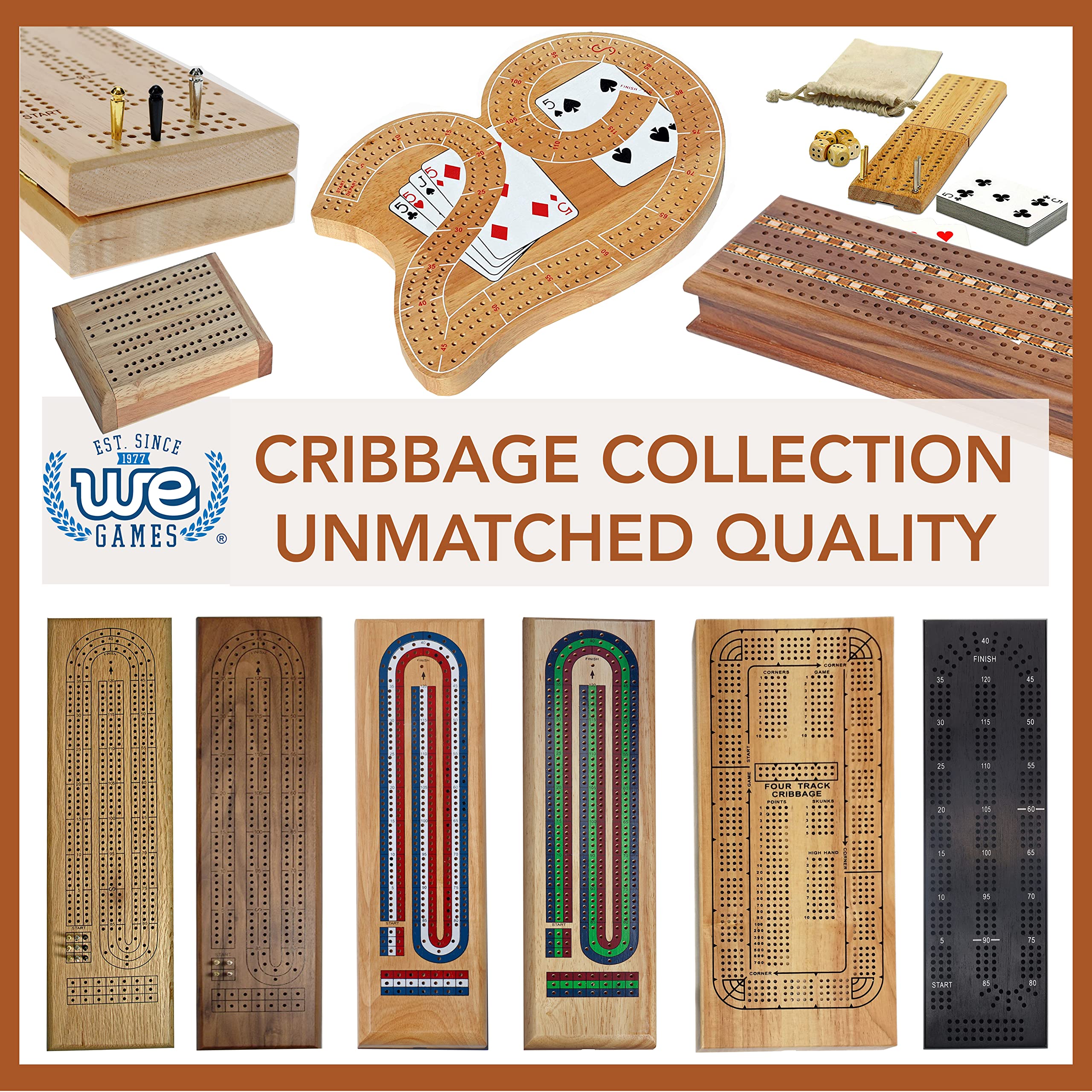 Foto 8 pulgar | Set Cribbage We Games De Madera Para 3 Jugadores Con Pinzas De Fácil Agarre - Venta Internacional.