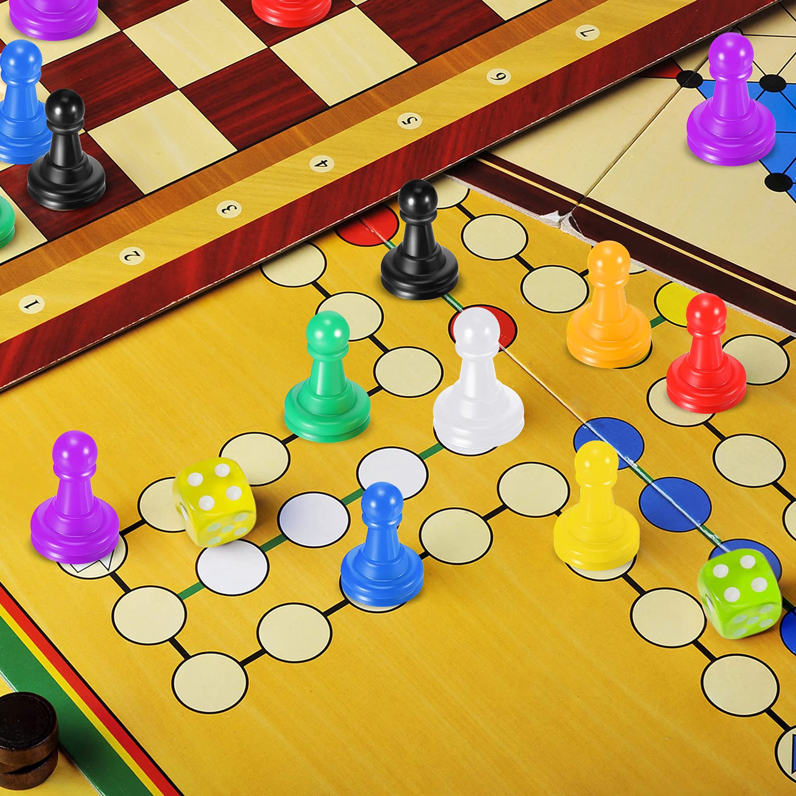 Foto 5 | Juego De Mesa Zhanmai 78 Piezas Multicolor Con Juego De Dados - Venta Internacional.