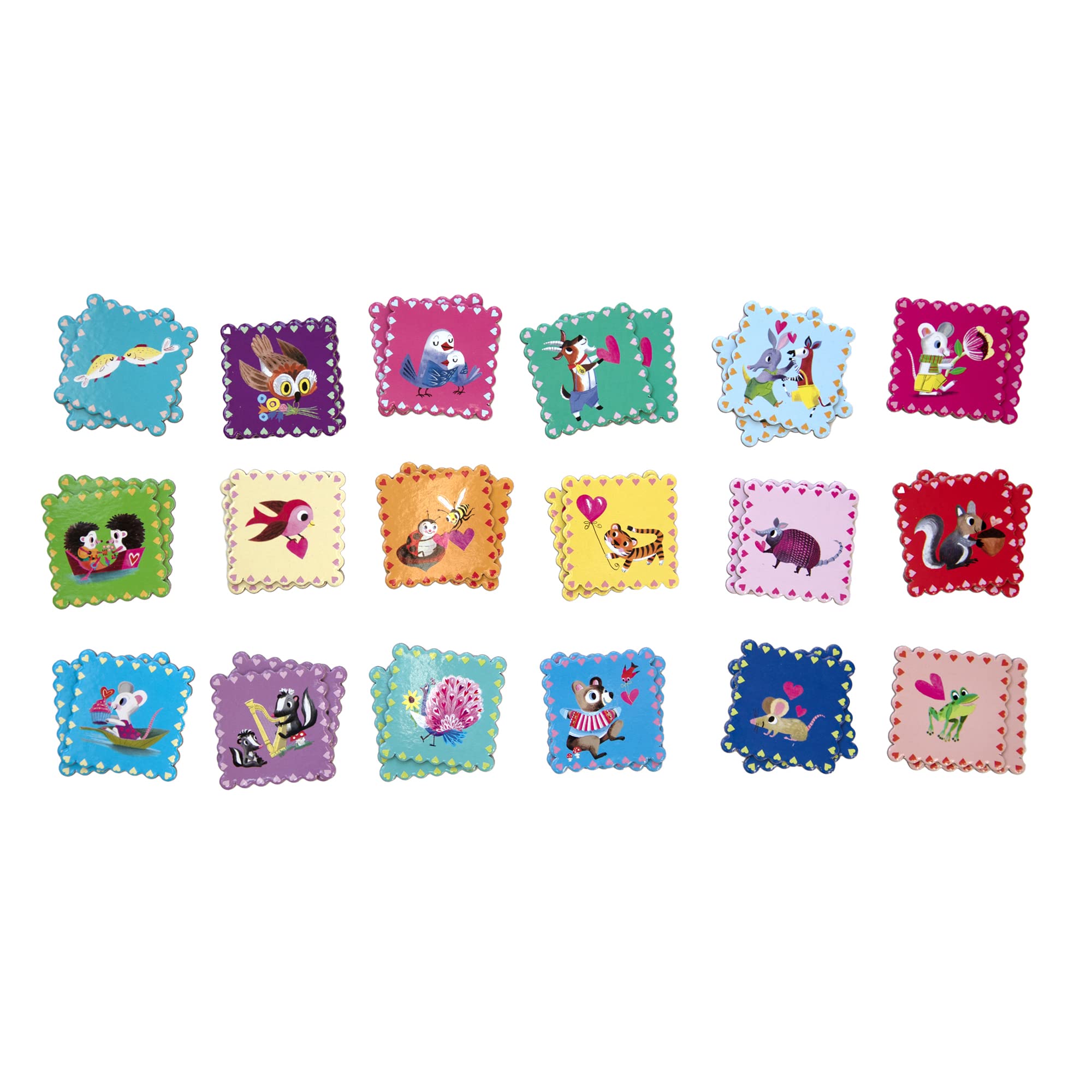 Foto 4 pulgar | Juego De Memoria Y Combinación Eeboo Love Little Square Desde Hace Más De 3 Años - Venta Internacional.