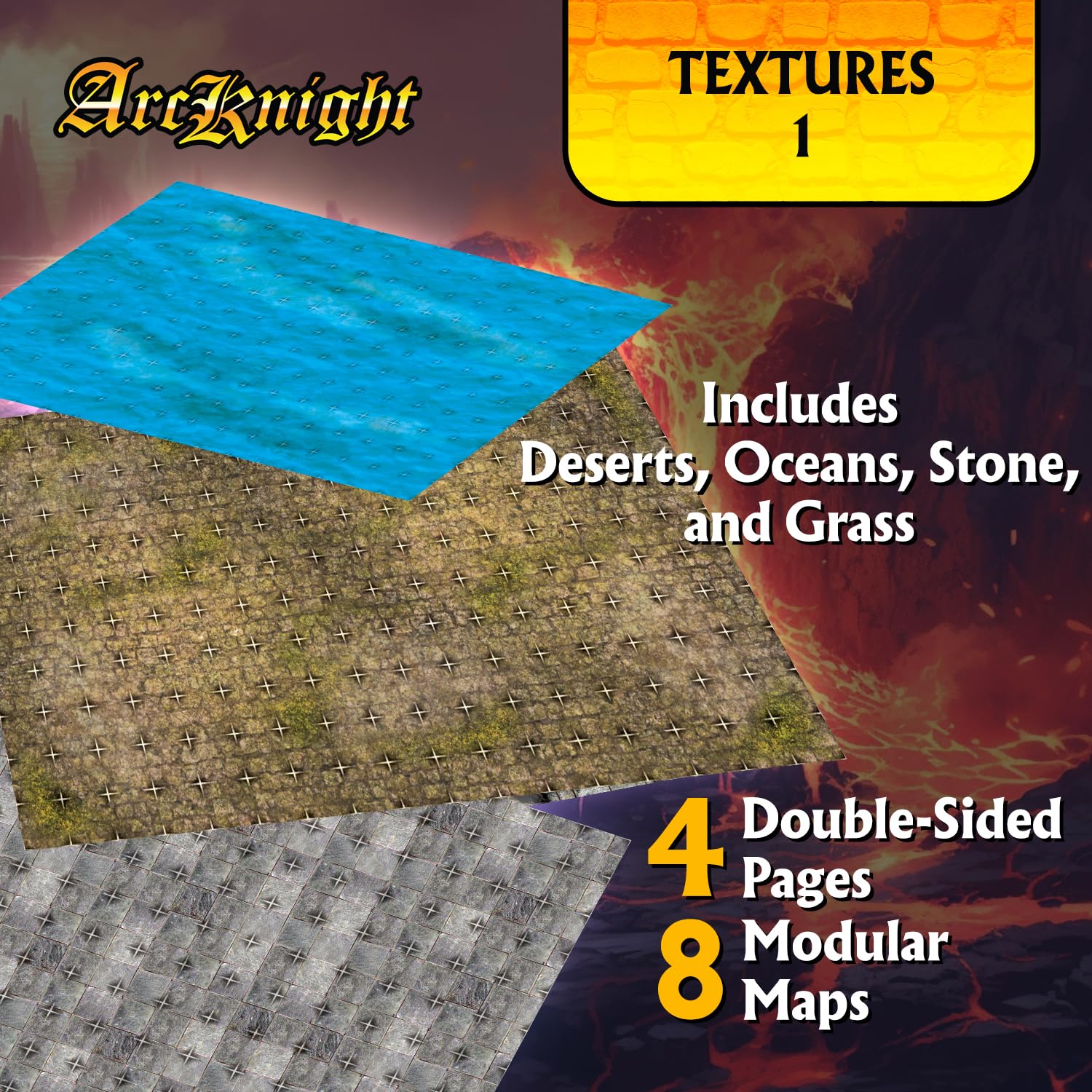 Foto 3 pulgar | Paquete De Mapas Modulares Arcknight The Texutures Pack Rpg Battlemaps - Venta Internacional.