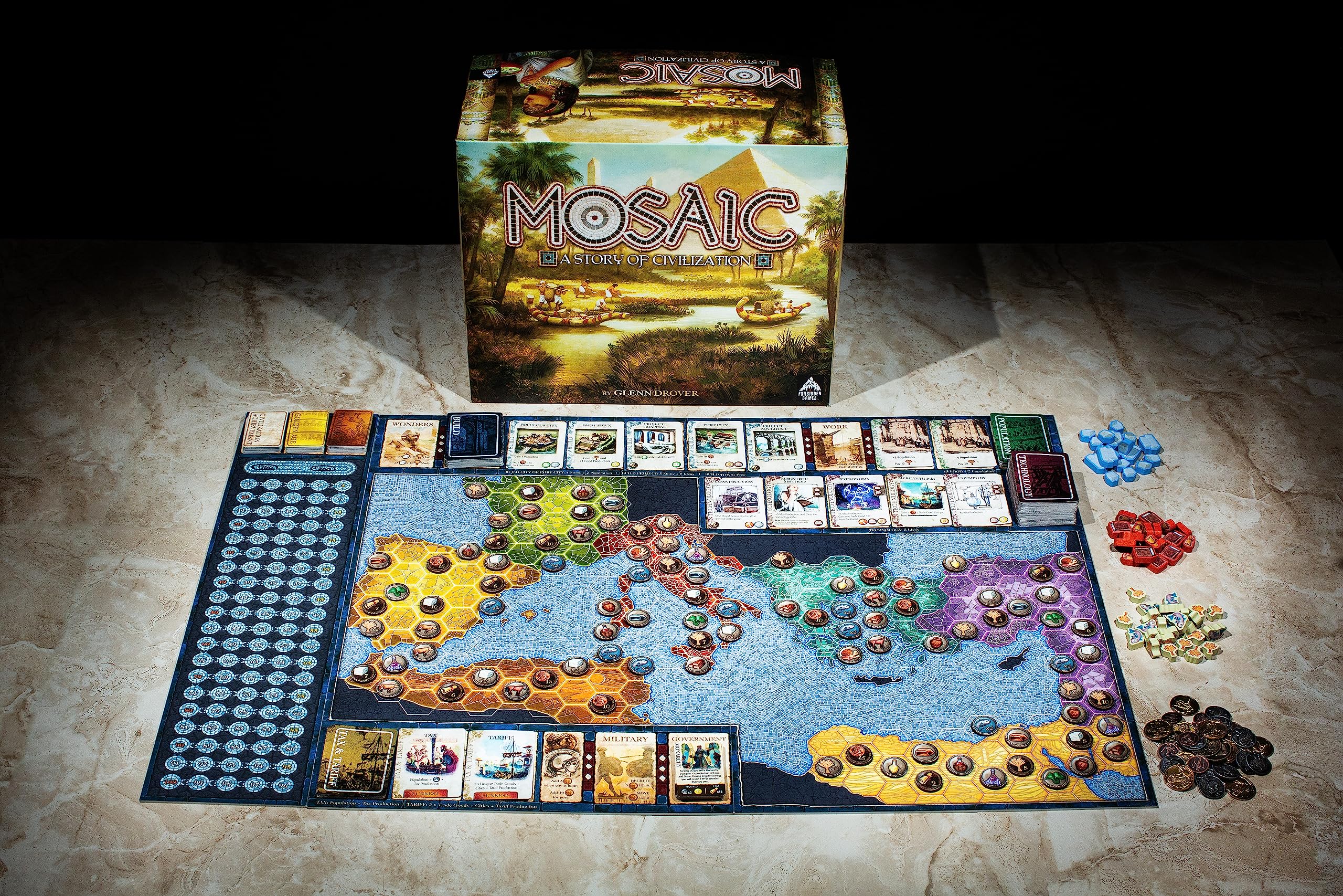 Foto 7 pulgar | Juego De Mesa Mosaic: A Story Of Civilization Colossus Edition - Venta Internacional.