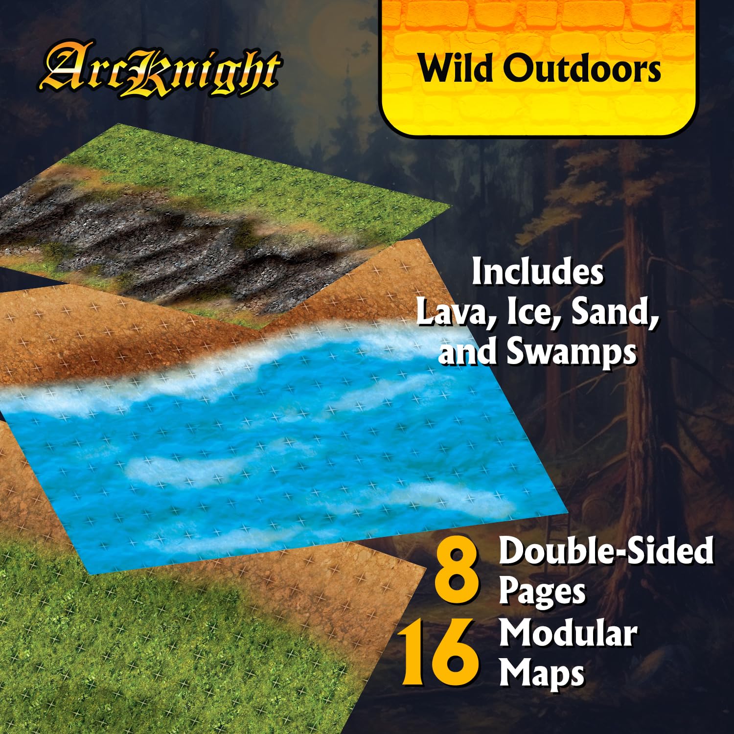 Foto 3 pulgar | Mapas Rpg Modulares Arcknight The Wild Outdoors Juegos De Rol - Venta Internacional.