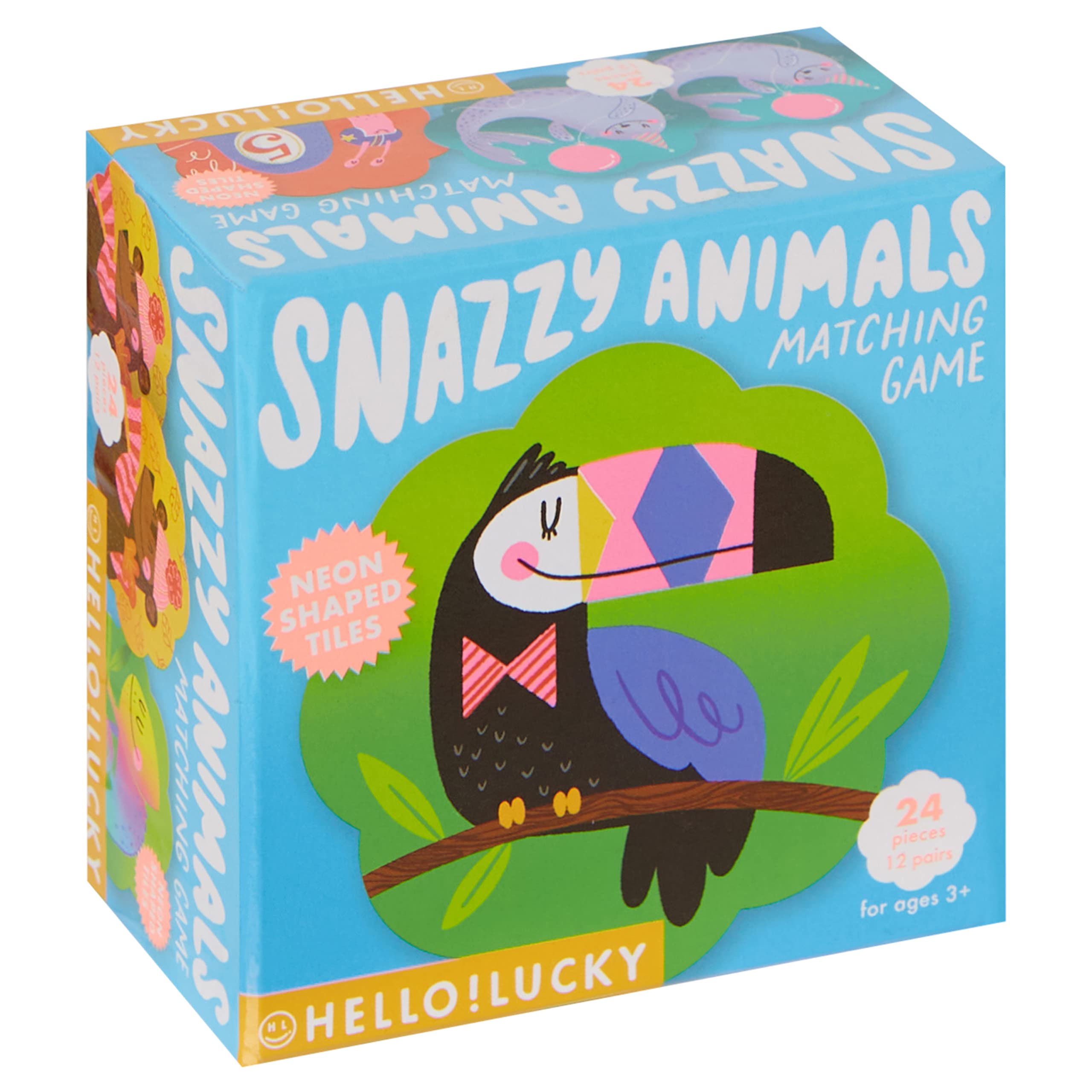 Foto 2 pulgar | Juego Memory Match C.r. Gibson Bgm-25078 Snazzy Animals Kids - Venta Internacional.