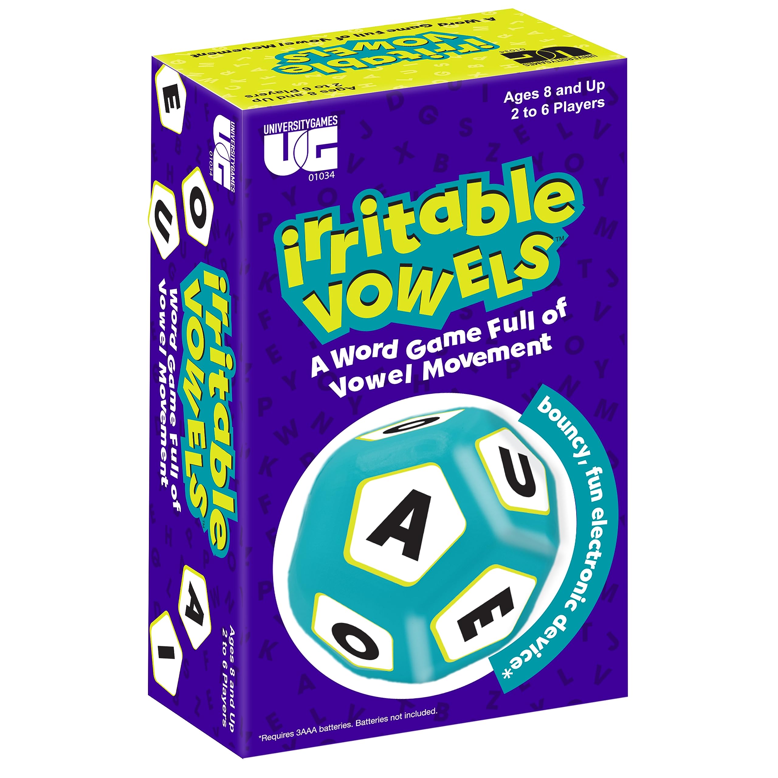 Juego De Palabras Juegos Universitarios Vocales Irritables Jumpy Bouncy - Venta Internacional.