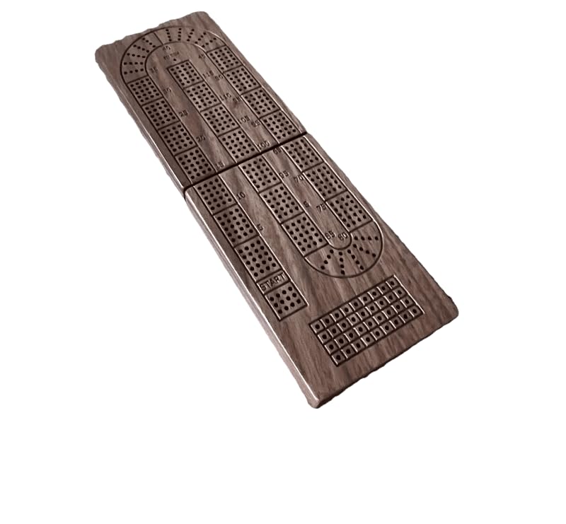 Foto 2 pulgar | Tabla Plegable De Madera De Nogal Negro Con 4 Rieles, Con Pinzas Y Tarjetas - Venta Internacional.