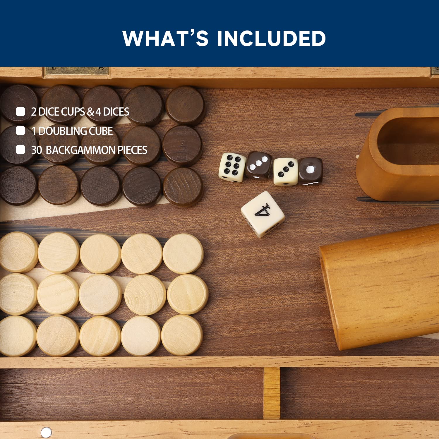 Foto 6 pulgar | Set De Juego De Mesa De Backgammon Gse Games & Sports Expert - Venta Internacional.