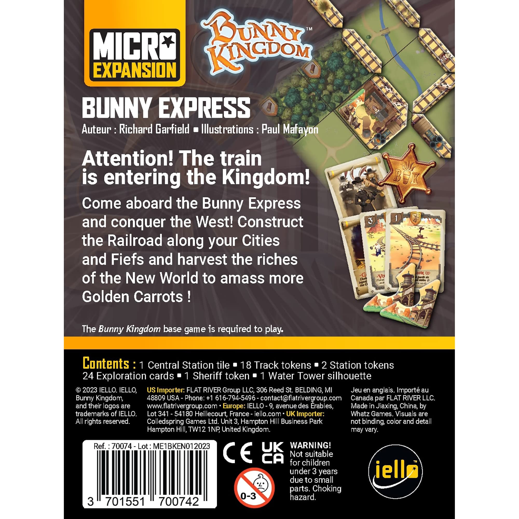 Foto 3 pulgar | Expansión De Juegos De Cartas Iello Bunny Kingdom Bunny Express - Venta Internacional.