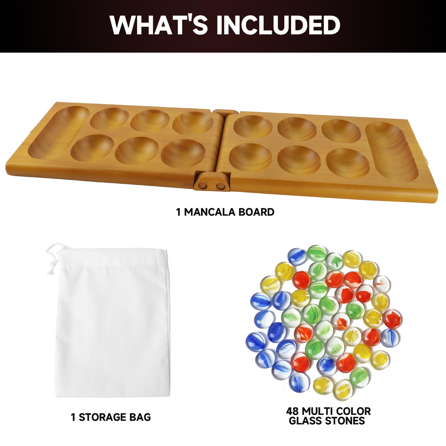 Foto 4 pulgar | Juego De Mesa Mancala Gse Games & Sports Expert, Plegable, Roble - Venta Internacional.