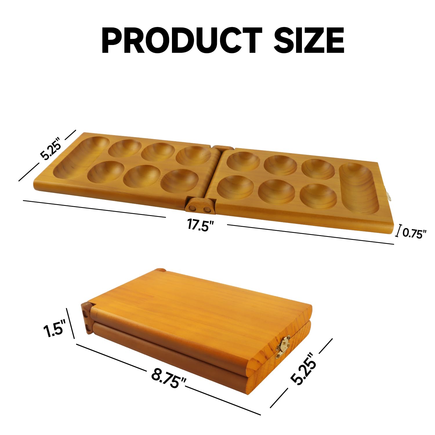 Foto 4 | Juego De Mesa Mancala Gse Games & Sports Expert, Plegable, Roble - Venta Internacional.