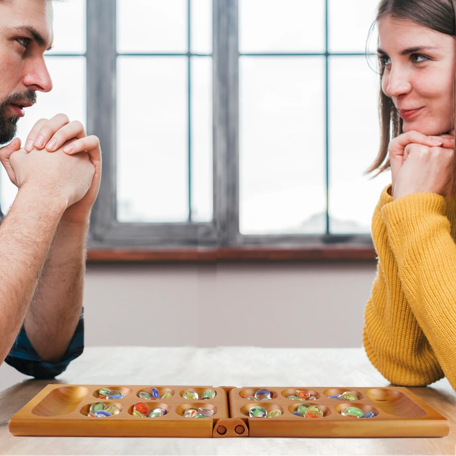 Foto 6 | Juego De Mesa Mancala Gse Games & Sports Expert, Plegable, Roble - Venta Internacional.