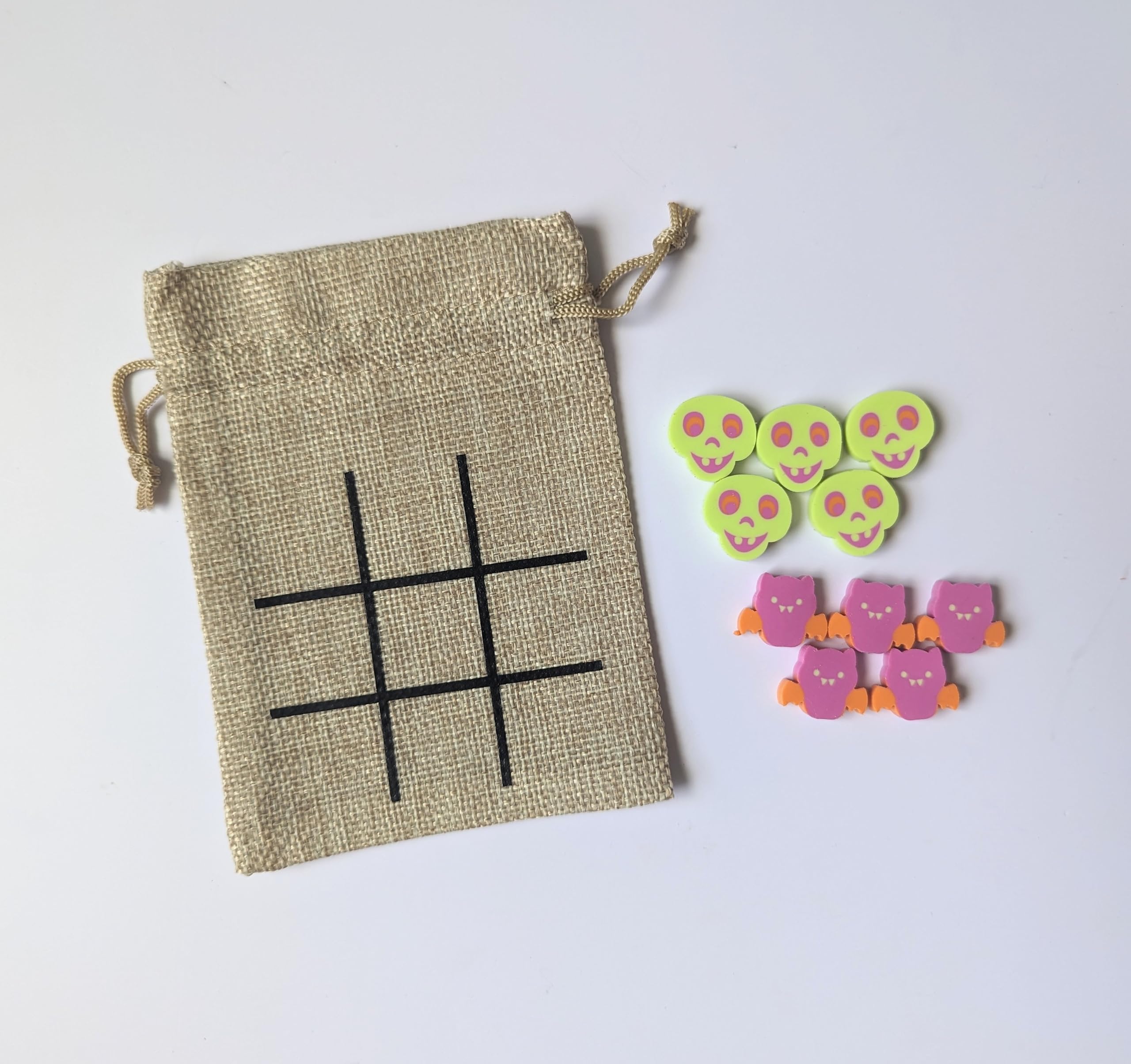 Foto 3 pulgar | Juego Tic Tac Toe, Regalo De Halloween Para Niños Con Minigomas De Borrar - Venta Internacional.