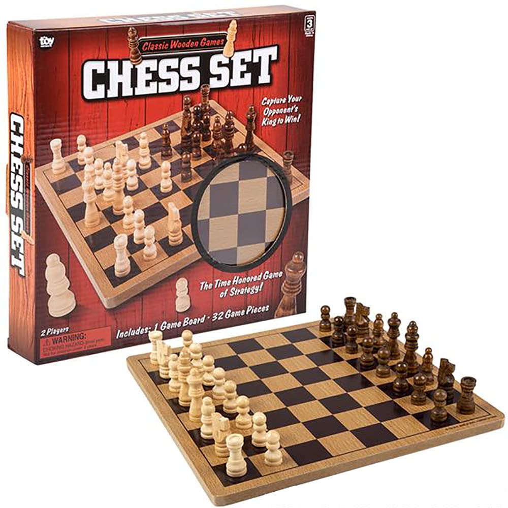 Foto 2 pulgar | Juego De Mesa The Dreidel Company Classic Wooden Chess 10+ Years - Venta Internacional.