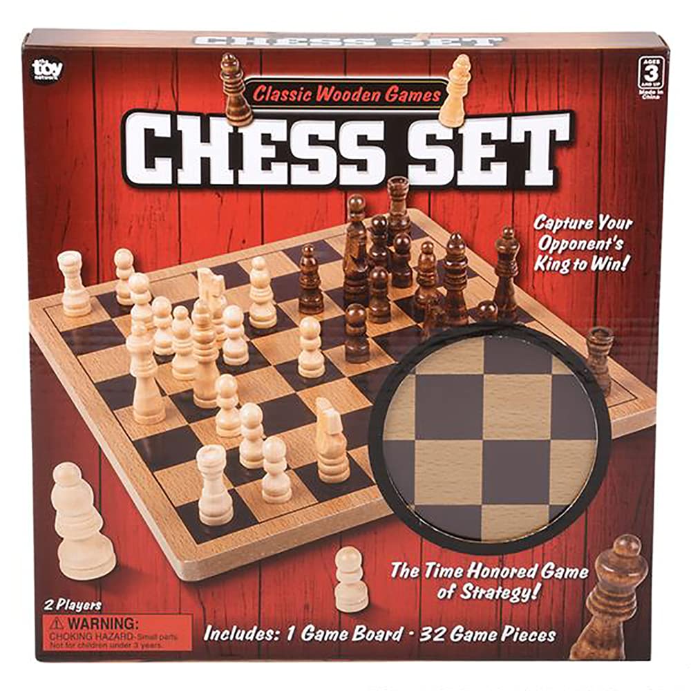 Foto 6 pulgar | Juego De Mesa The Dreidel Company Classic Wooden Chess 10+ Years - Venta Internacional.