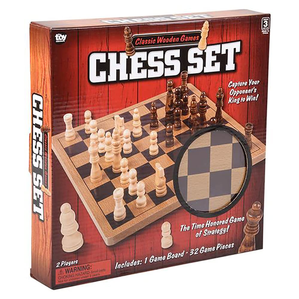 Foto 6 | Juego De Mesa The Dreidel Company Classic Wooden Chess 10+ Years - Venta Internacional.
