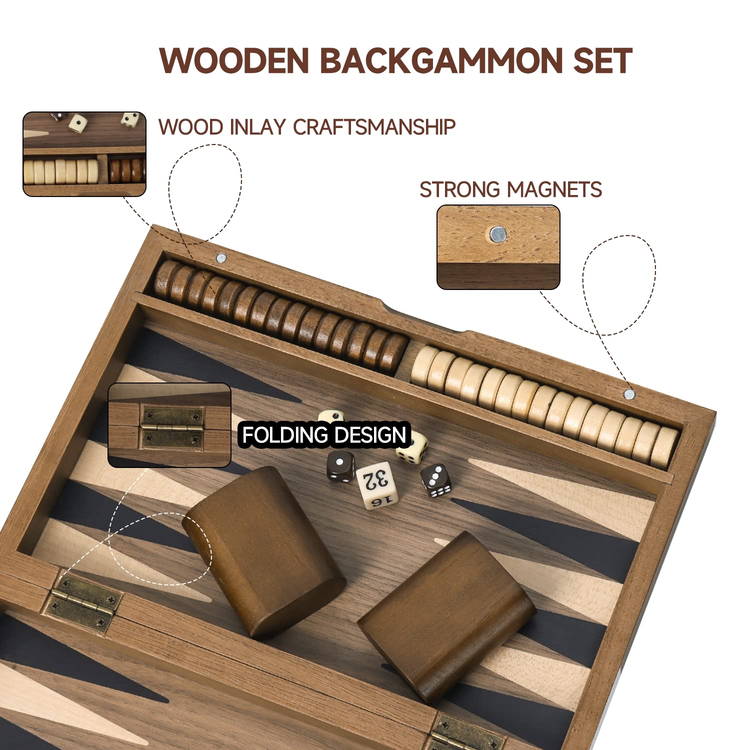 Foto 4 pulgar | Set De Juego De Mesa De Backgammon Gse Games & Sports Expert - Venta Internacional.