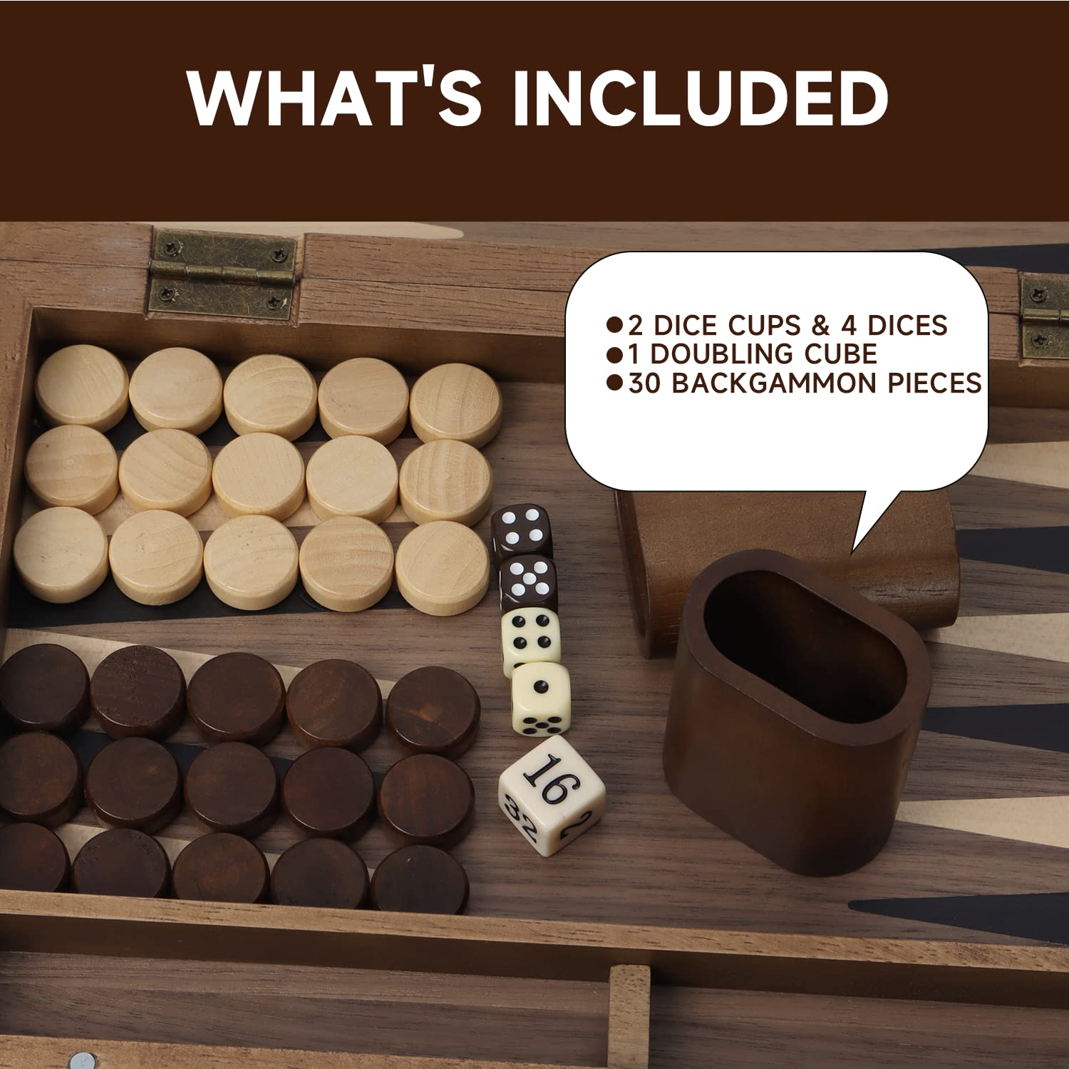 Foto 5 | Set De Juego De Mesa De Backgammon Gse Games & Sports Expert - Venta Internacional.