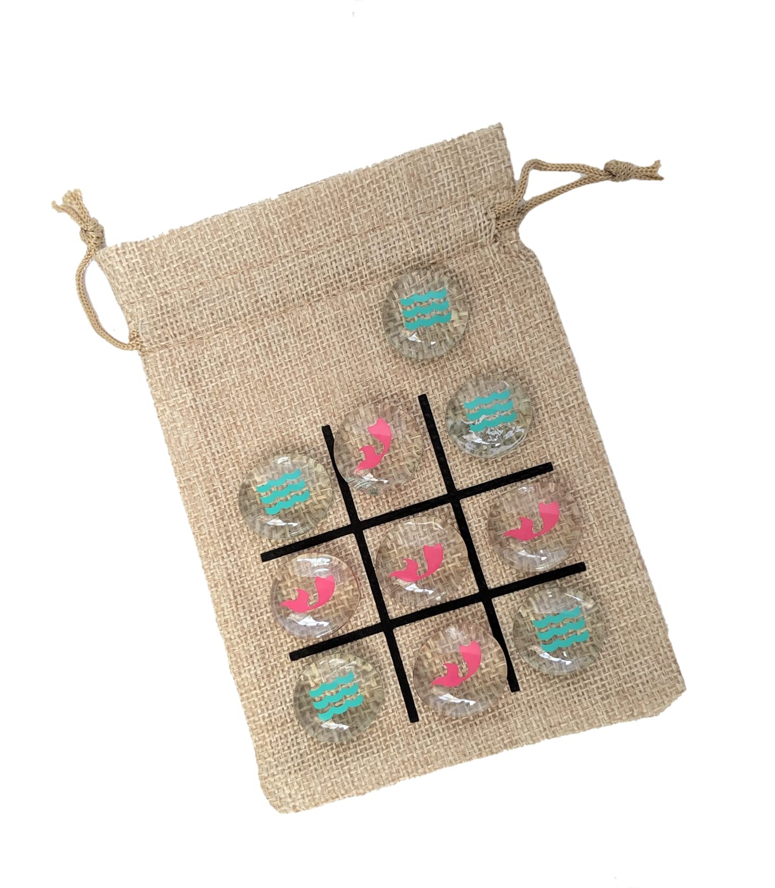 Foto 2 pulgar | Extensor De Peces Tic Tac Toe, Regalo Con Diseño De Sirena Y Ola - Venta Internacional.