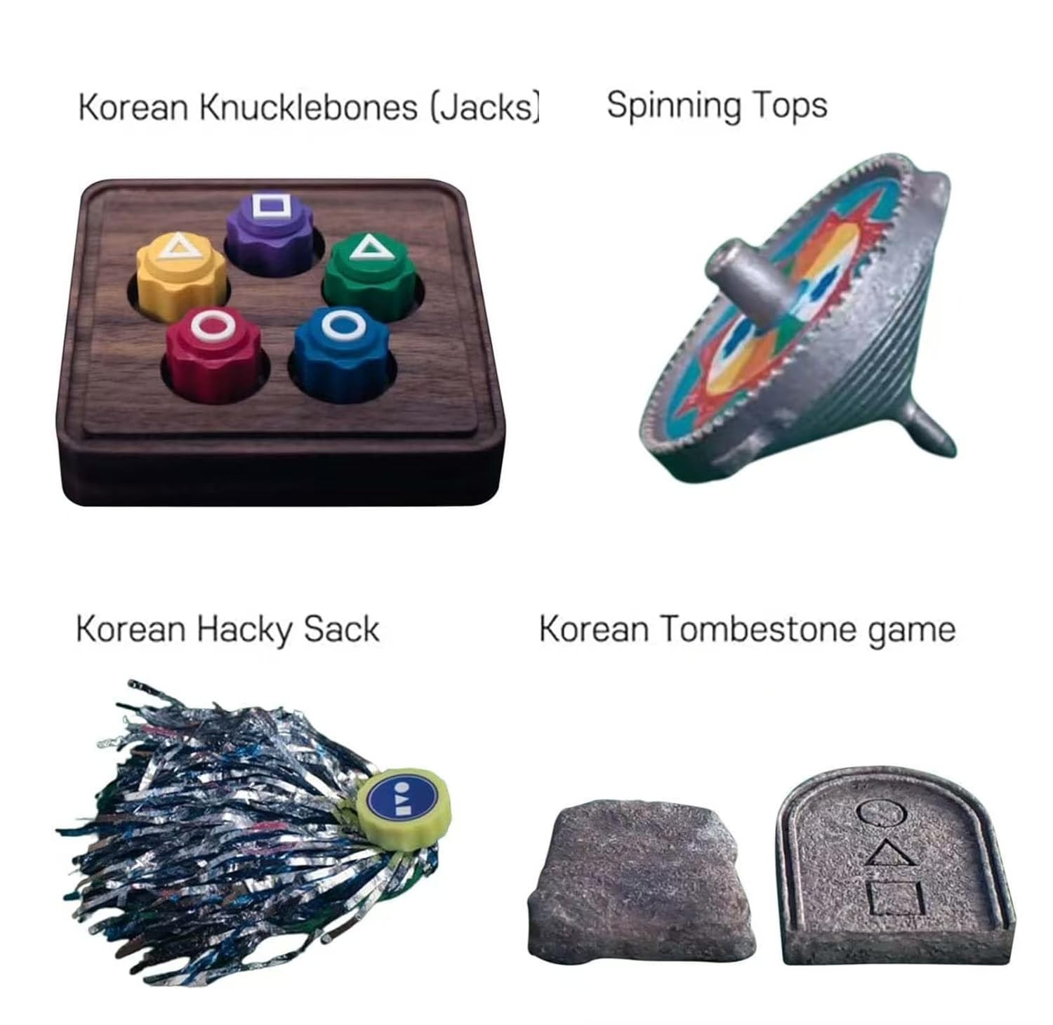 Foto 6 pulgar | Set de Juego Korean Folk Game 2025 con Gonggi Jebi Chagi y Biseokchigi - Venta Internacional