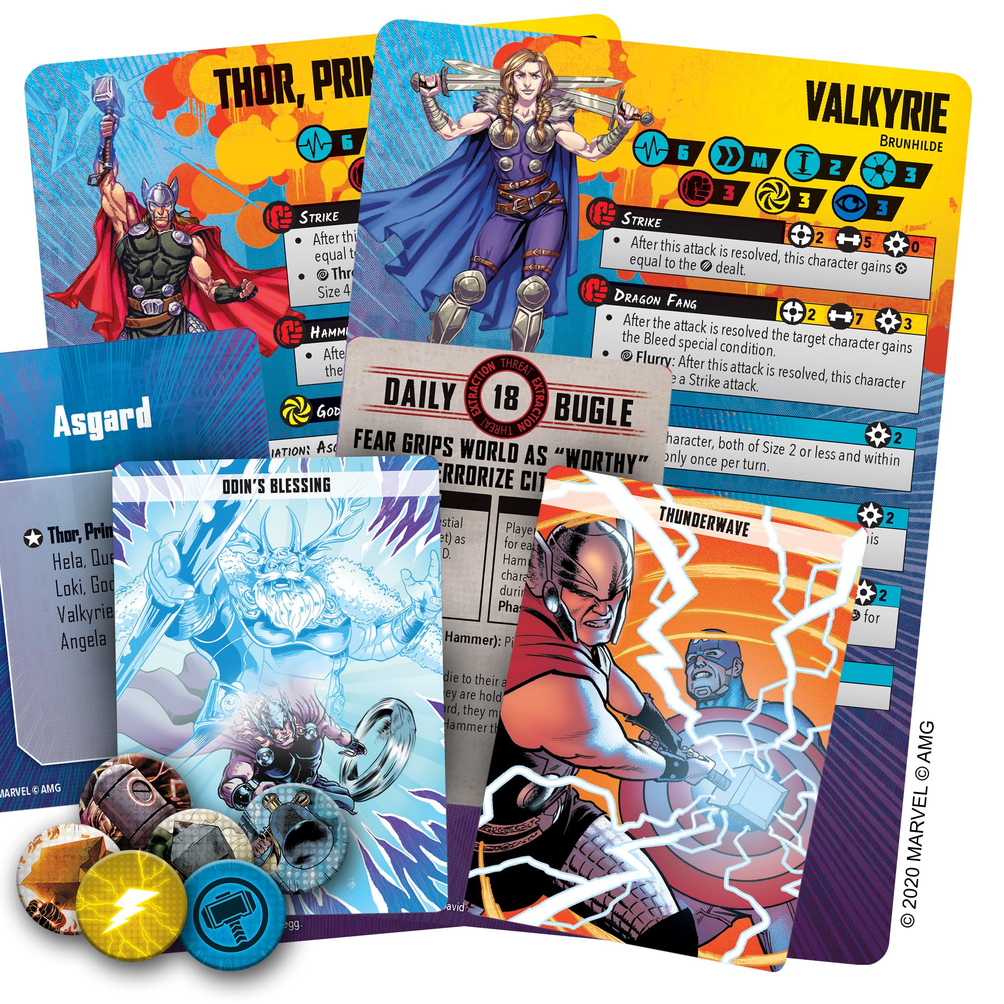 Foto 5 | Miniaturas Marvel Crisis Protocol Thor y Valkyrie - Venta Internacional