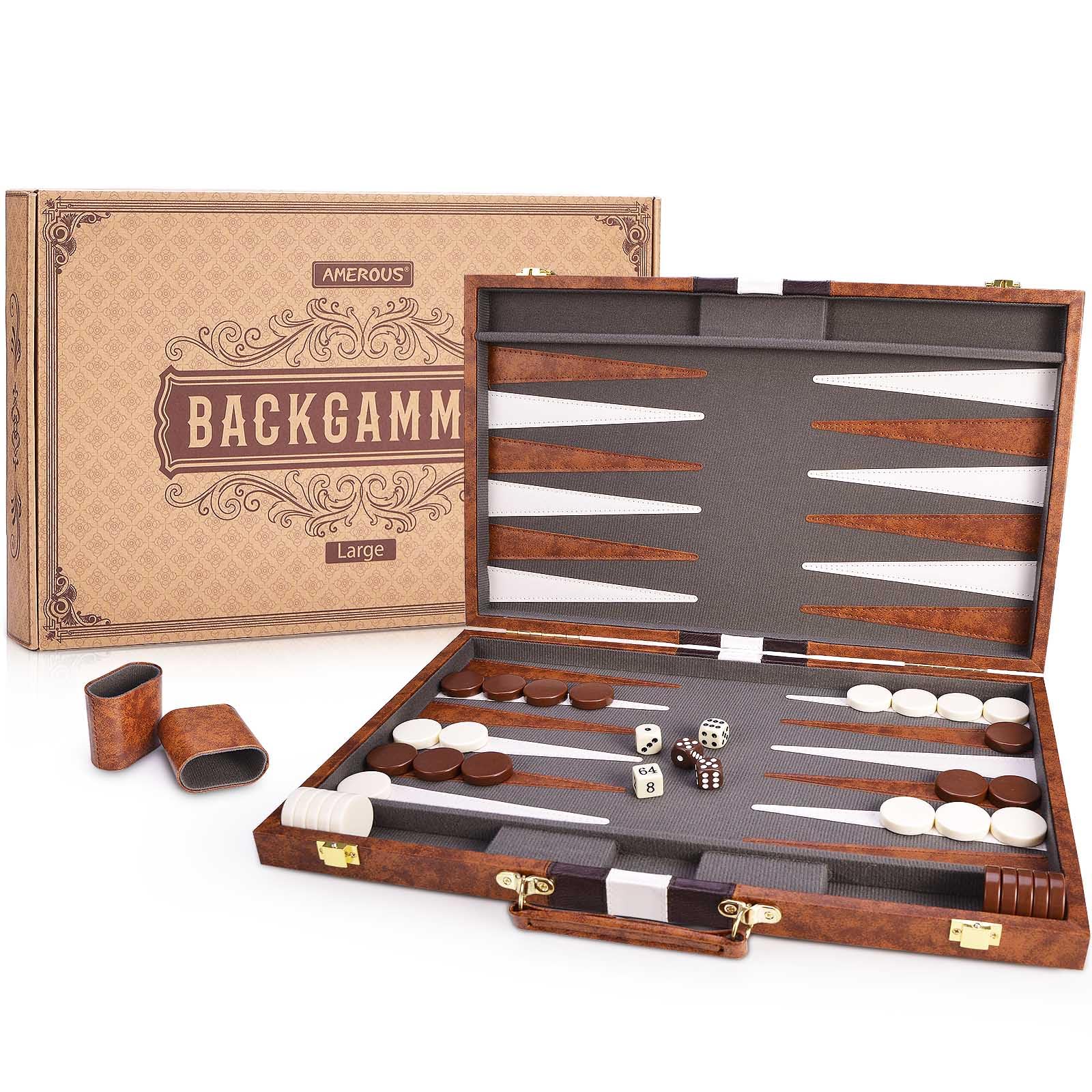 Foto 1 | Set De Backgammon Amerous Classic De 18 Pulgadas- Venta Internacional
