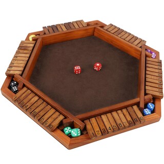 Foto 1 | Juego De Mesa Juegoal Wooden Shut The Box Dice Game 1-6 Jugadores - Venta Internacional.