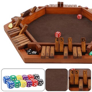 Foto 4 | Juego De Mesa Juegoal Wooden Shut The Box Dice Game 1-6 Jugadores - Venta Internacional.