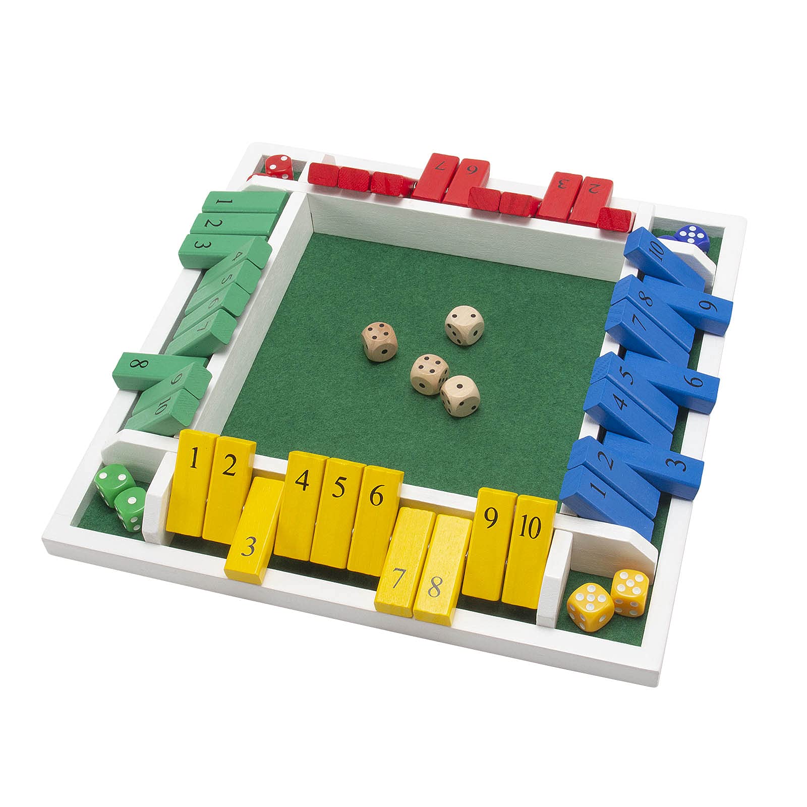 Foto 2 | Juego Shut The Box Amerous Tablero de Madera de 30 cm con 12 Dados - Venta Internacional