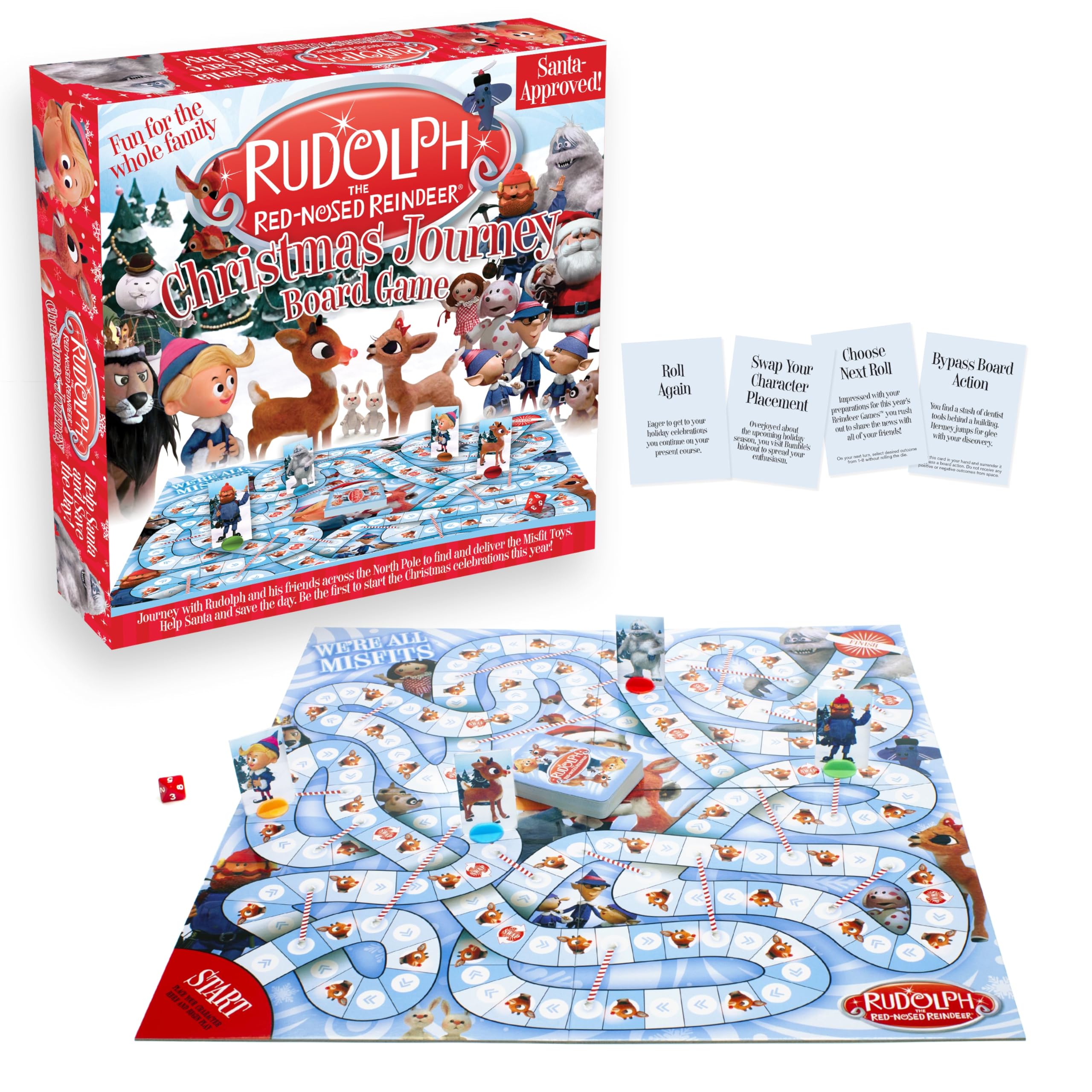 Foto 1 | Juego de Mesa Aquarius Rudolph The Red-nosed Reindeer para Niños y Adultos - Venta Internacional