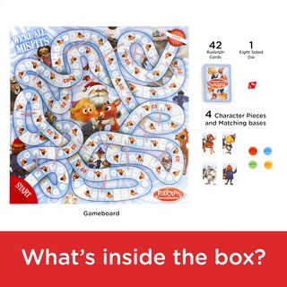 Foto 3 | Juego de Mesa Aquarius Rudolph The Red-nosed Reindeer para Niños y Adultos - Venta Internacional
