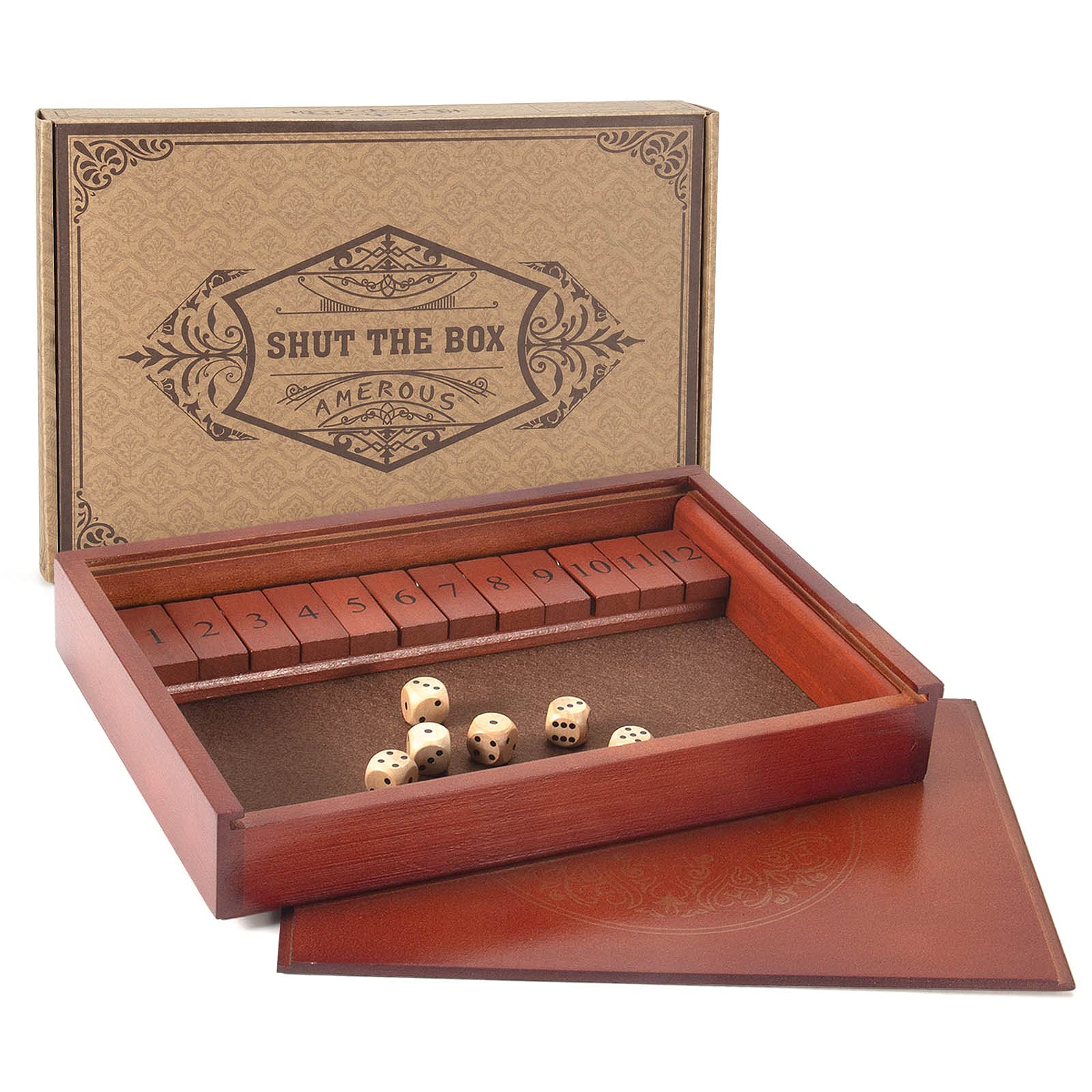 Foto 4 pulgar | Juego De Dados Shut The Box Amerous- Venta Internacional