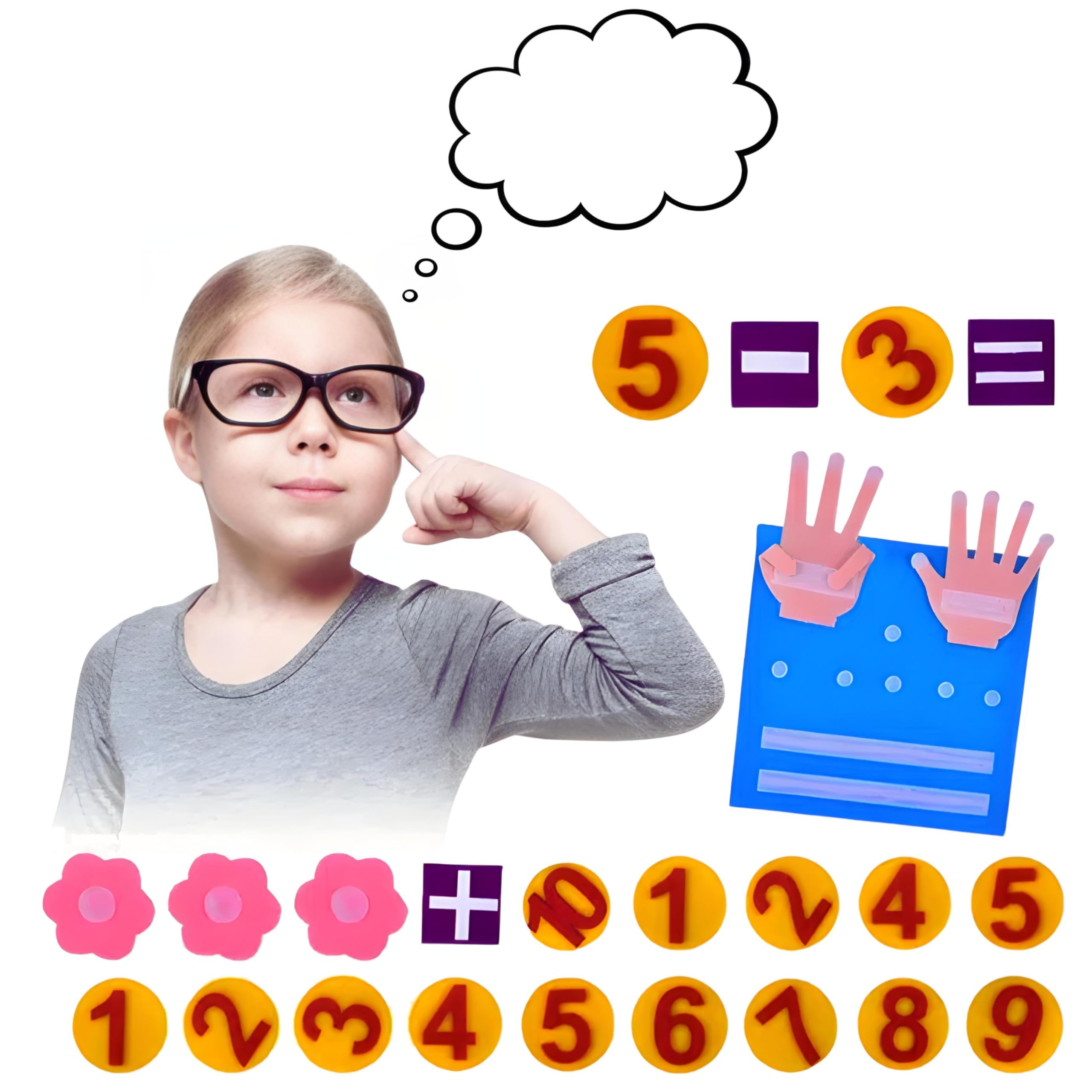 Foto 3 pulgar | Juguetes Matemáticos Montessori Felt Math Board - Venta Internacional