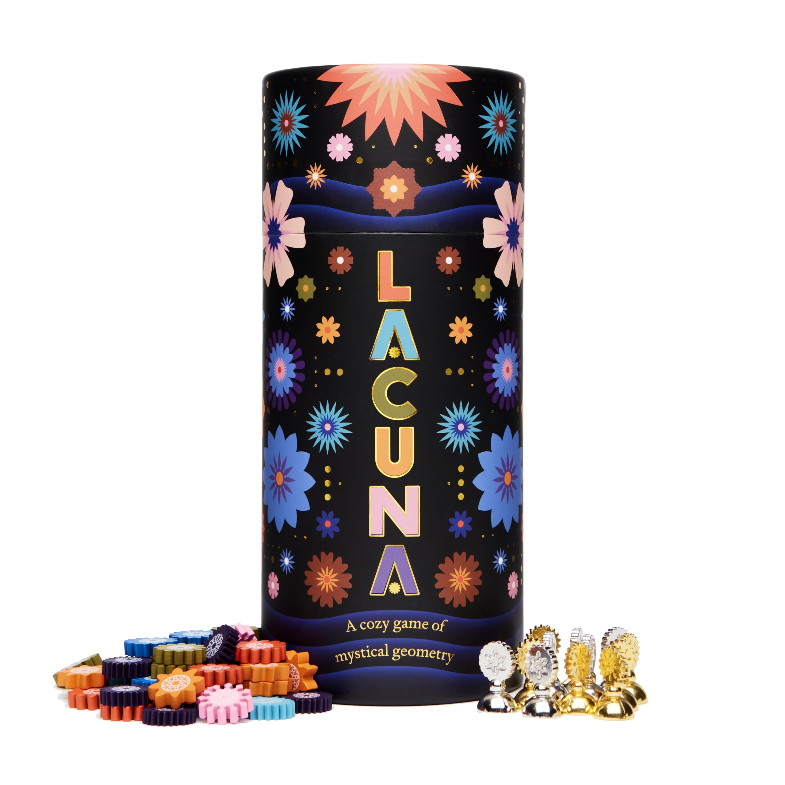 Juego CMYK Lacuna Cozy Mystical Geometry con Tapete de Tela para 2 Jugadores - Venta Internacional