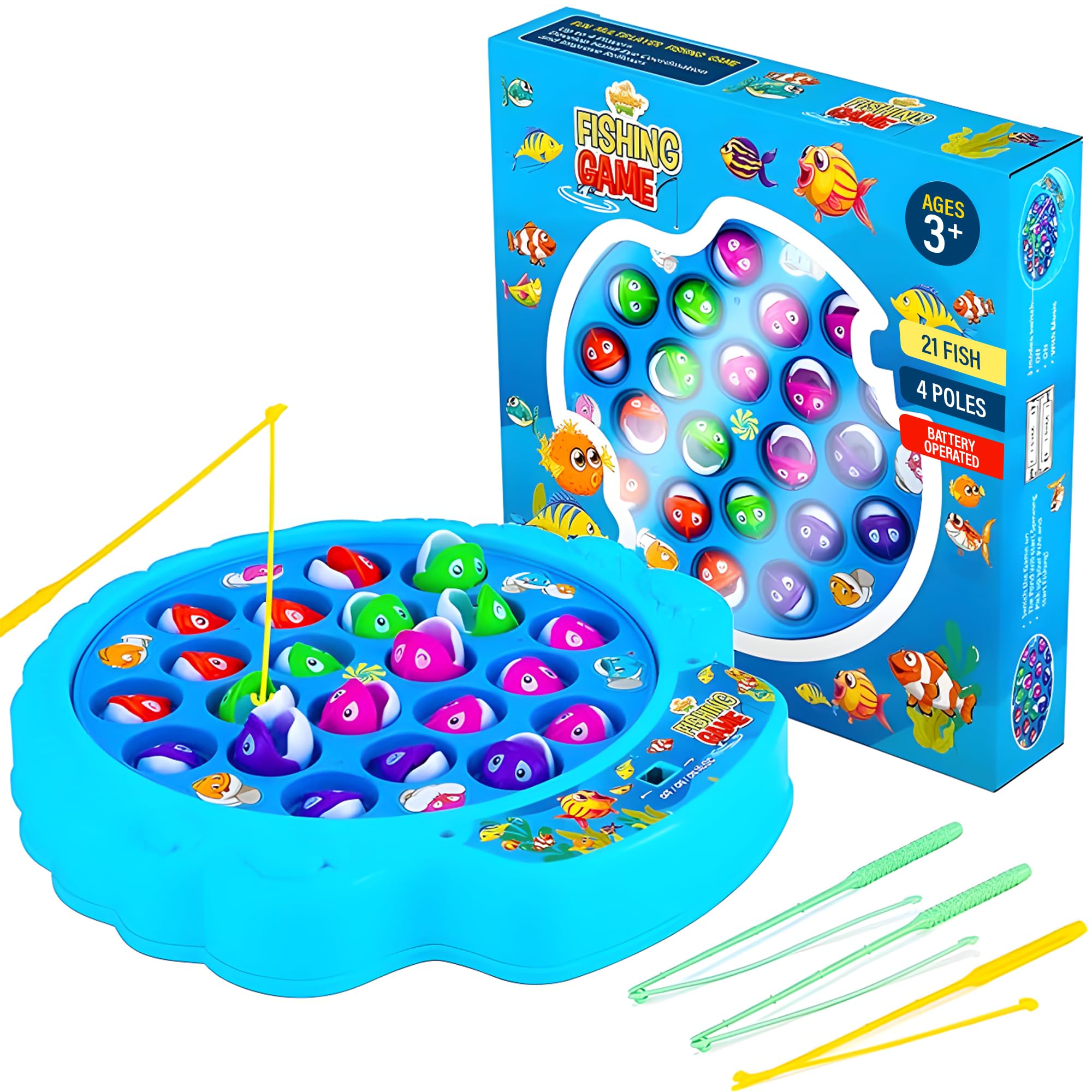 Juego de Pesca Ipidipi Toys para Niños con Tabla Giratoria para Peces - Venta Internacional