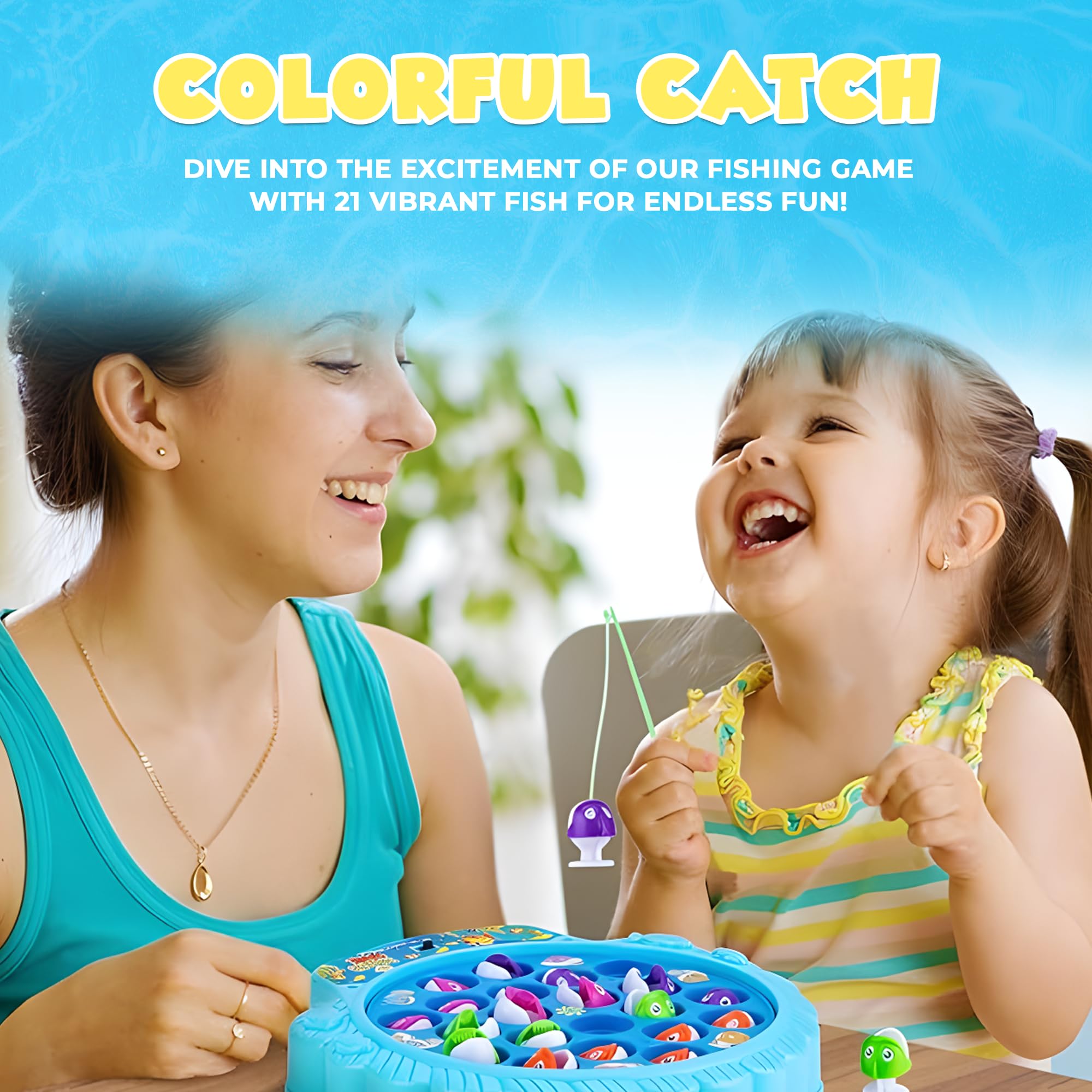 Foto 7 pulgar | Juego de Pesca Ipidipi Toys para Niños con Tabla Giratoria para Peces - Venta Internacional