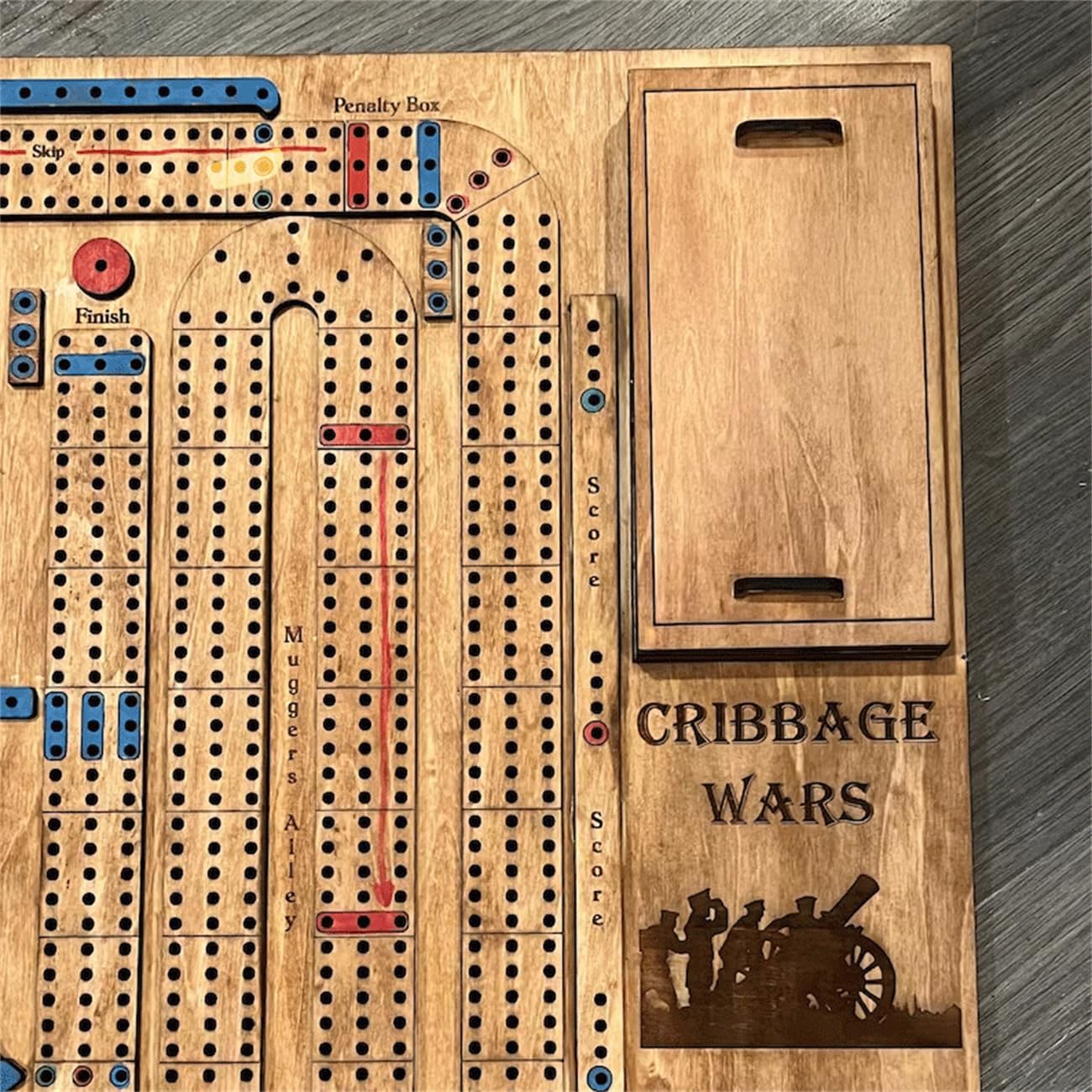 Foto 7 pulgar | Juego de Mesa Cribbage Wars de Madera 1 Unidad - Venta Internacional