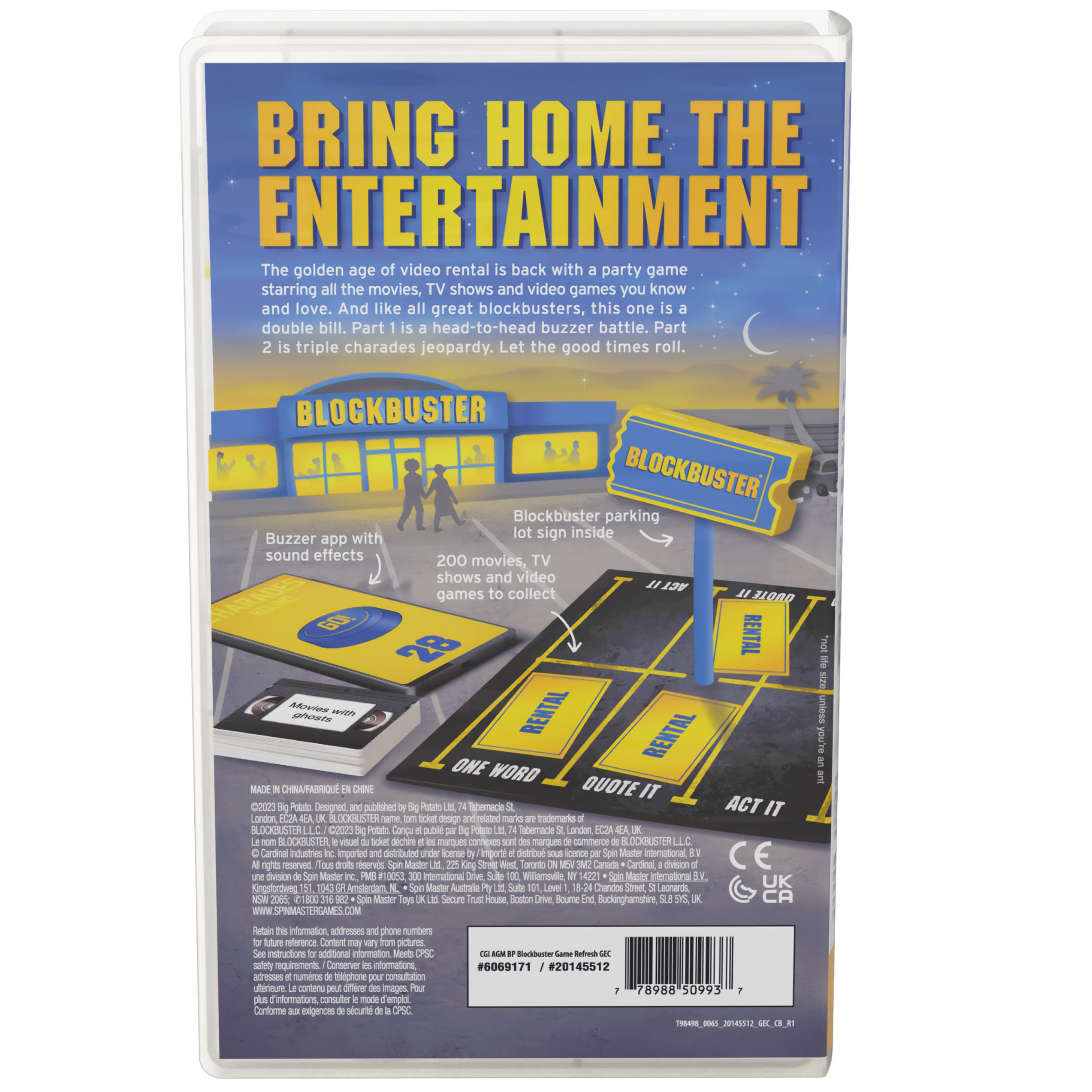 Foto 5 pulgar | Movie Party Game Spin Master The Blockbuster Game - Venta Internacional