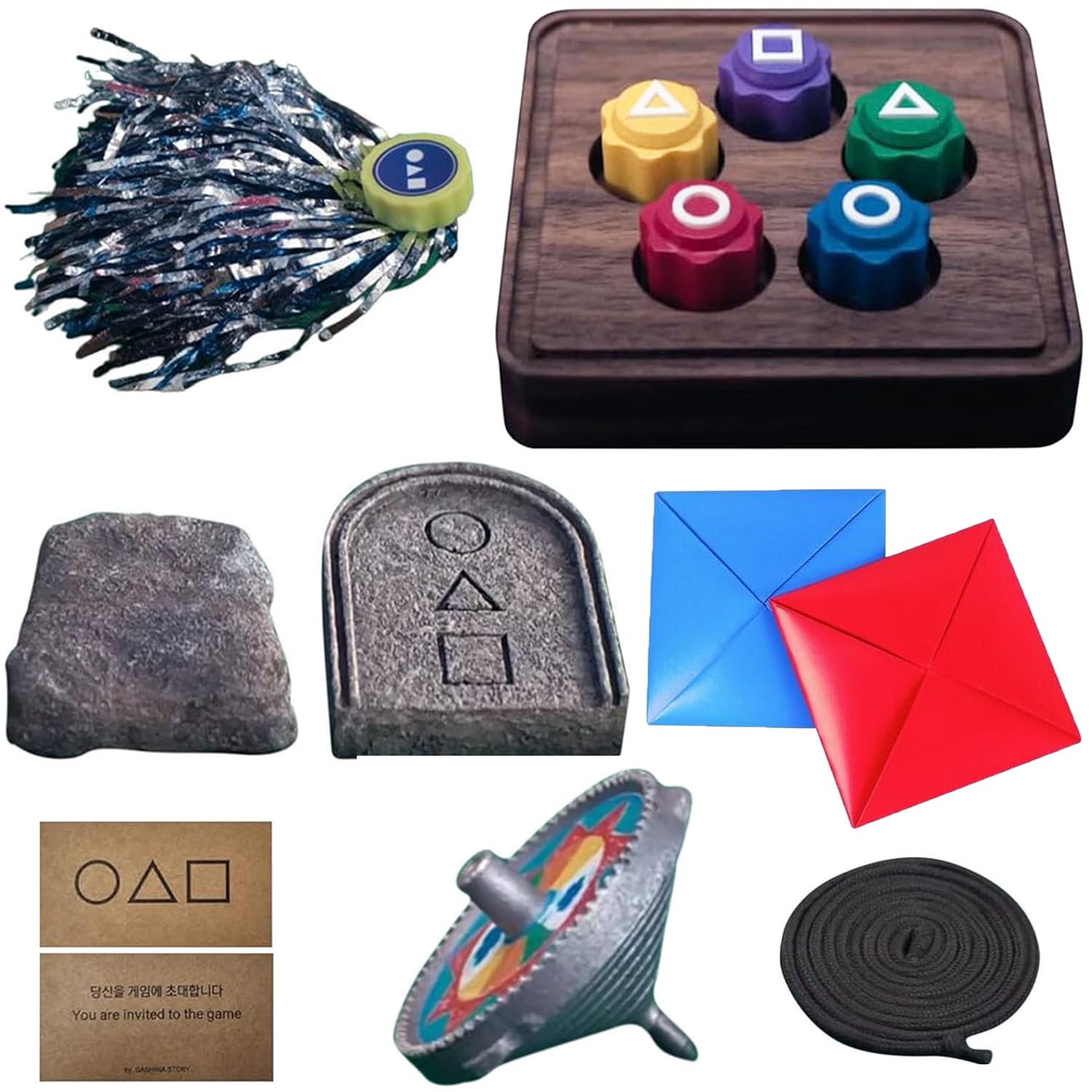 Set De Juego Tradicional Coreano Gong-gi Biseokchigi Jebi Chagi Paeng-y Ddakji - Venta Internacional.