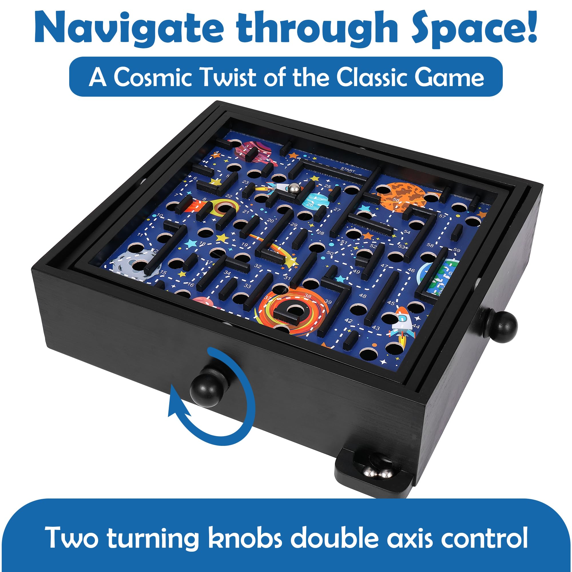 Foto 5 | Juego Wooden Labyrinth Space Shuttle Tilt Maze Sterling - Venta Internacional
