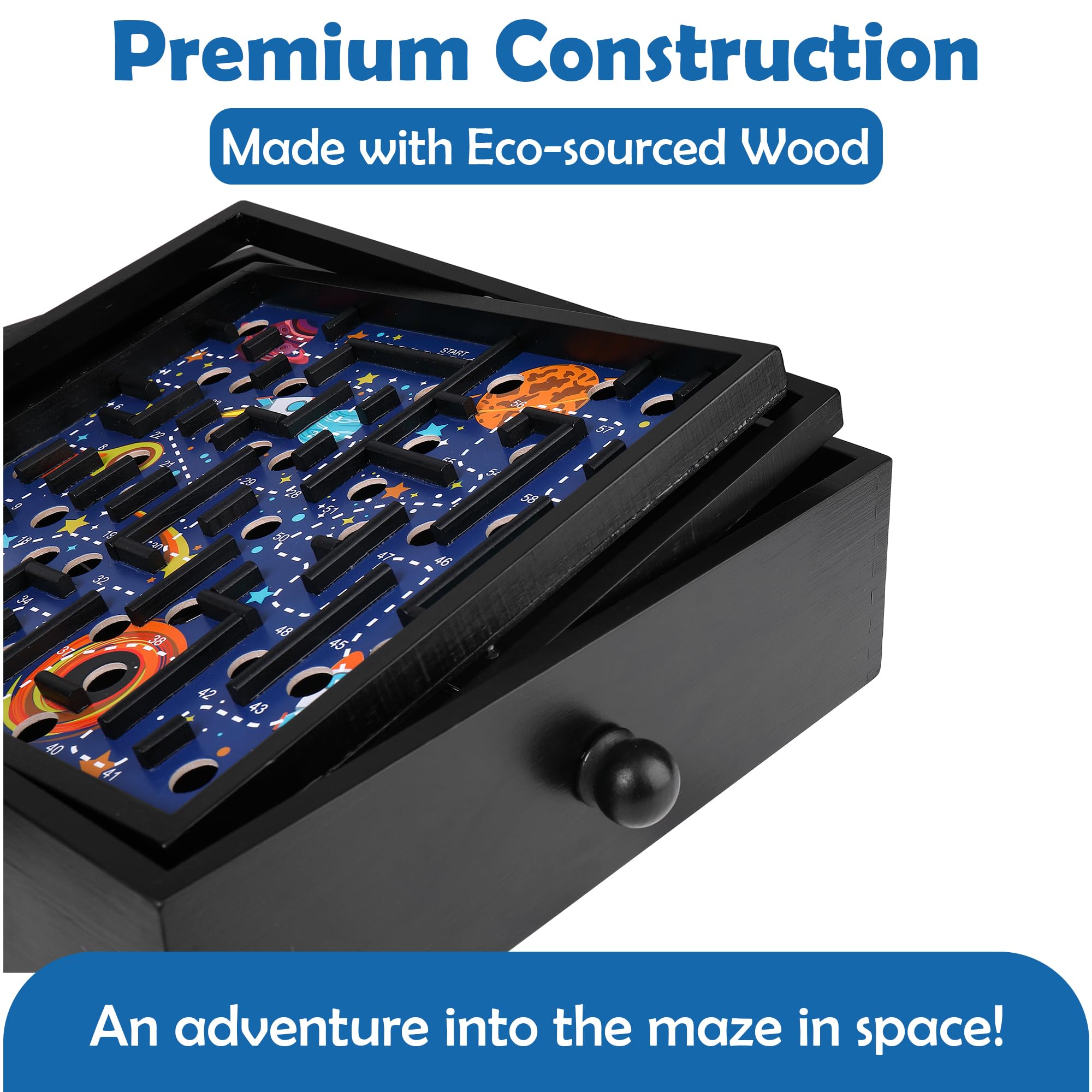 Foto 7 pulgar | Juego Wooden Labyrinth Space Shuttle Tilt Maze Sterling - Venta Internacional