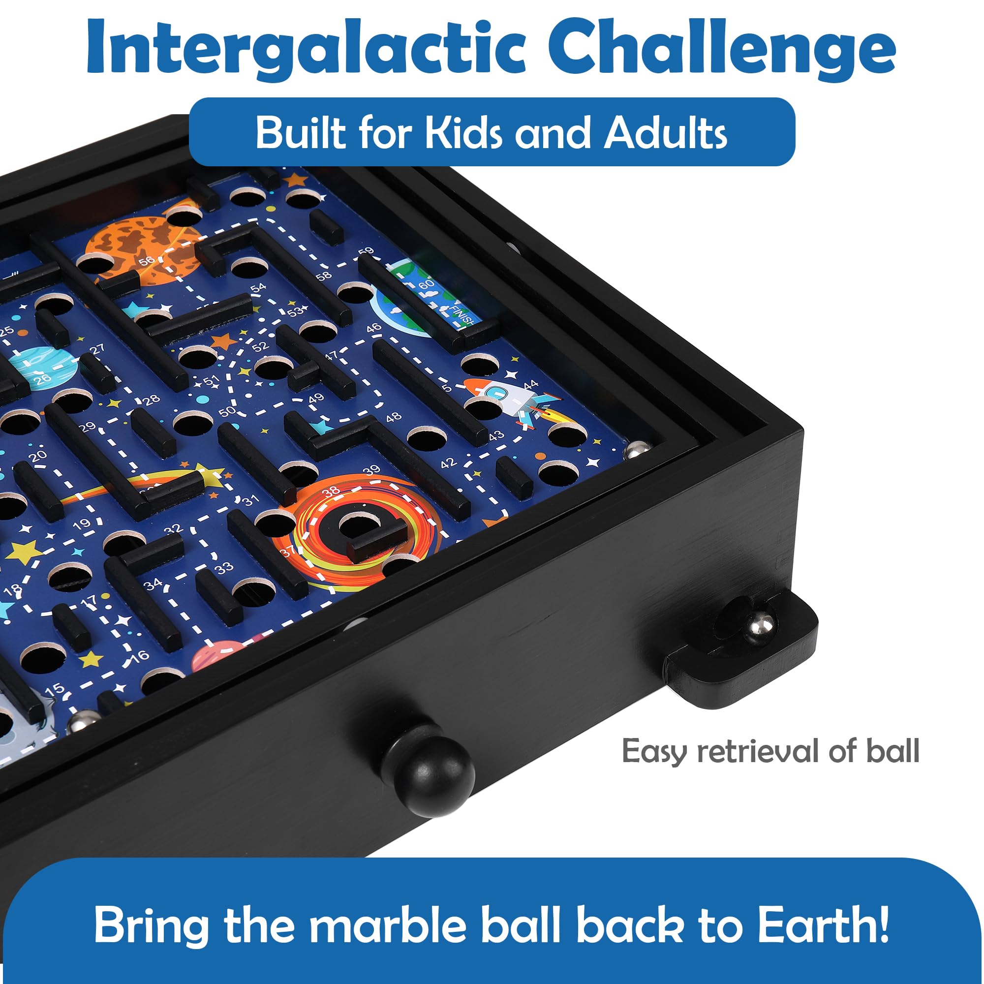 Foto 8 pulgar | Juego Wooden Labyrinth Space Shuttle Tilt Maze Sterling - Venta Internacional