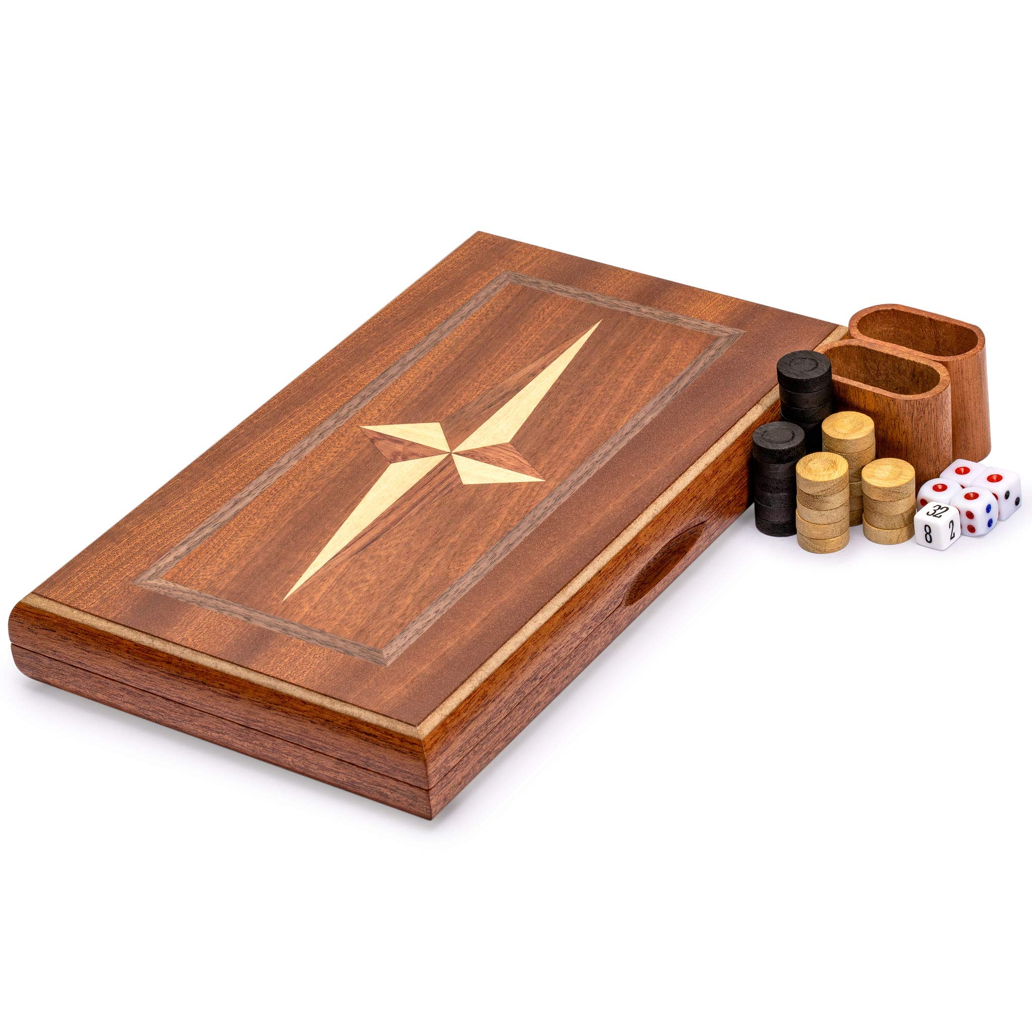 Foto 3 | Juego de Backgammon Yellow Mountain Imports Sentinel 28 Cm - Venta Internacional
