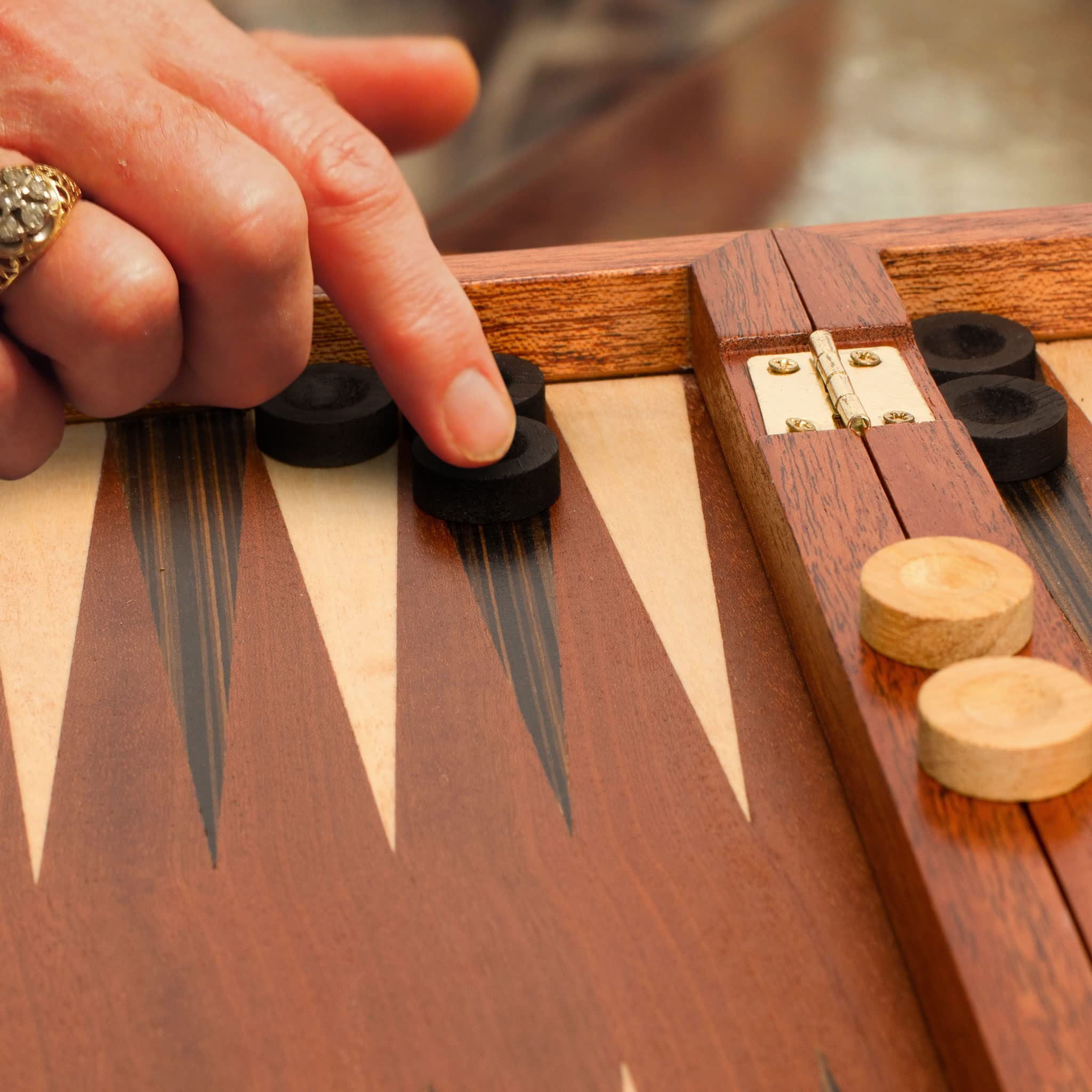 Foto 4 | Juego de Backgammon Yellow Mountain Imports Sentinel 28 Cm - Venta Internacional