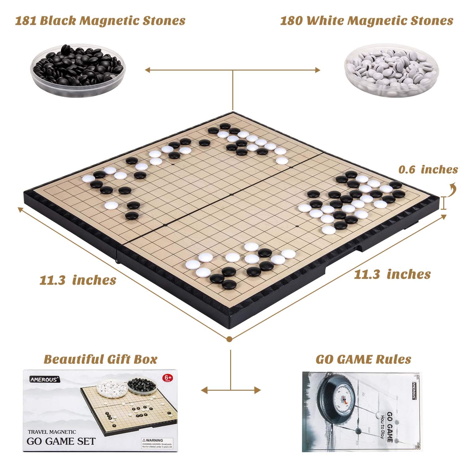 Foto 4 pulgar | Set De Juego Magnetic Go Amerous Travel Plegable 28 X 28 Cm - Venta Internacional.