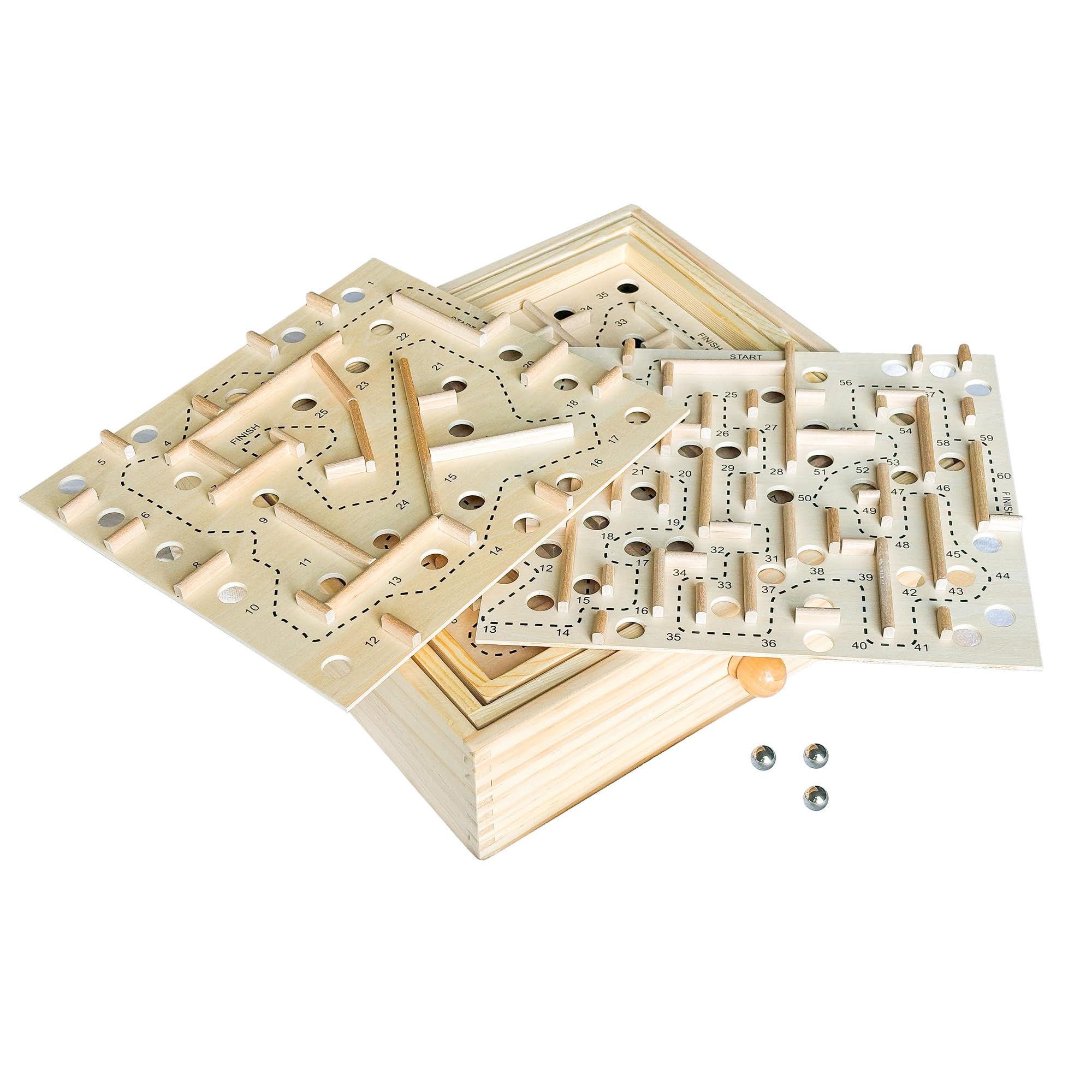 Foto 7 | Laberinto de Madera Sterling Games con 3 Tablas  - Venta Internacional.