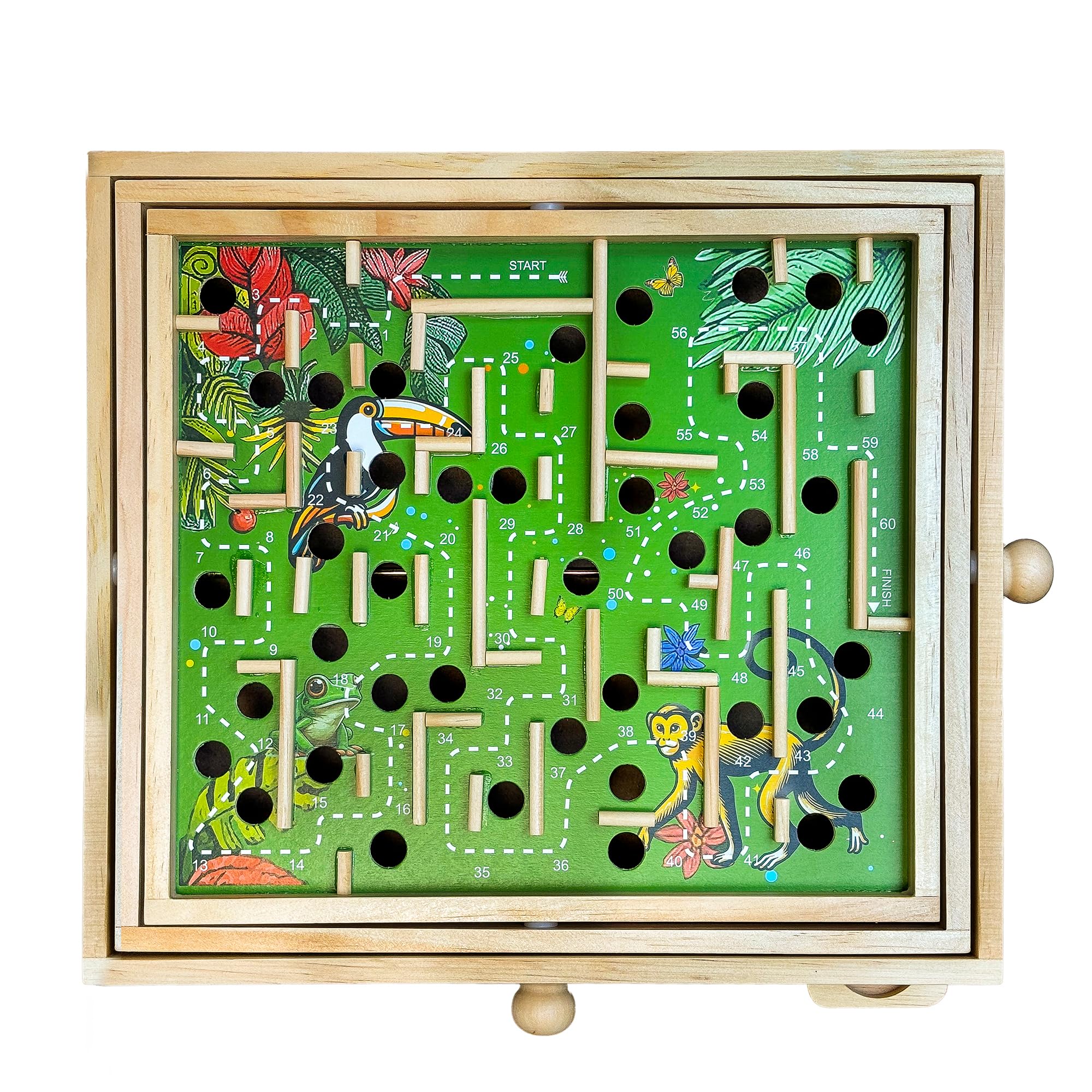 Foto 2 pulgar | Juego de Laberinto de Madera Sterling Games Jungle Theme- Venta Internacional